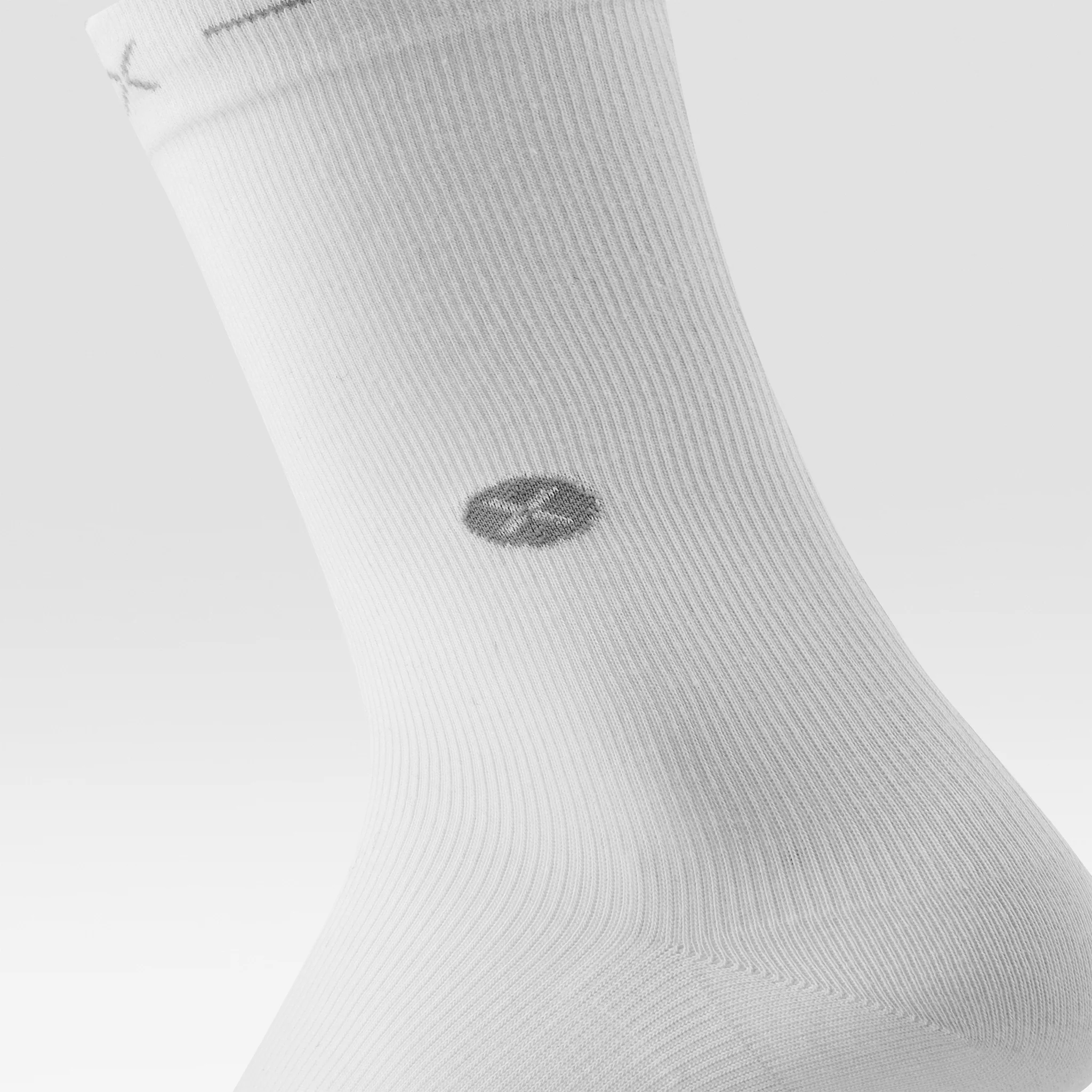 Cotton Everyday Ankle Socks Men 2-Pack | White / Grey - Image 5