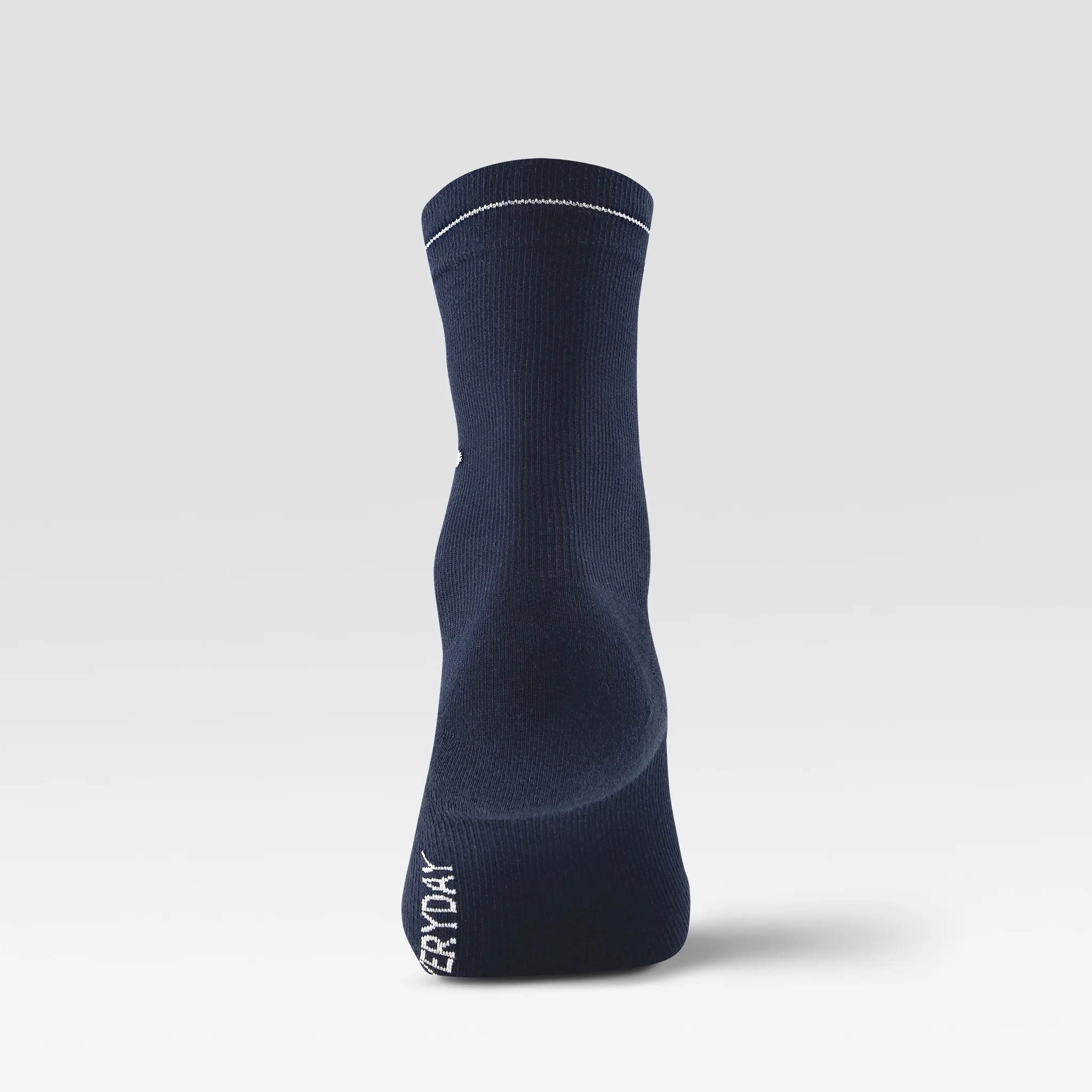Cotton Everyday Ankle Socks Men | Navy / White - Image 3