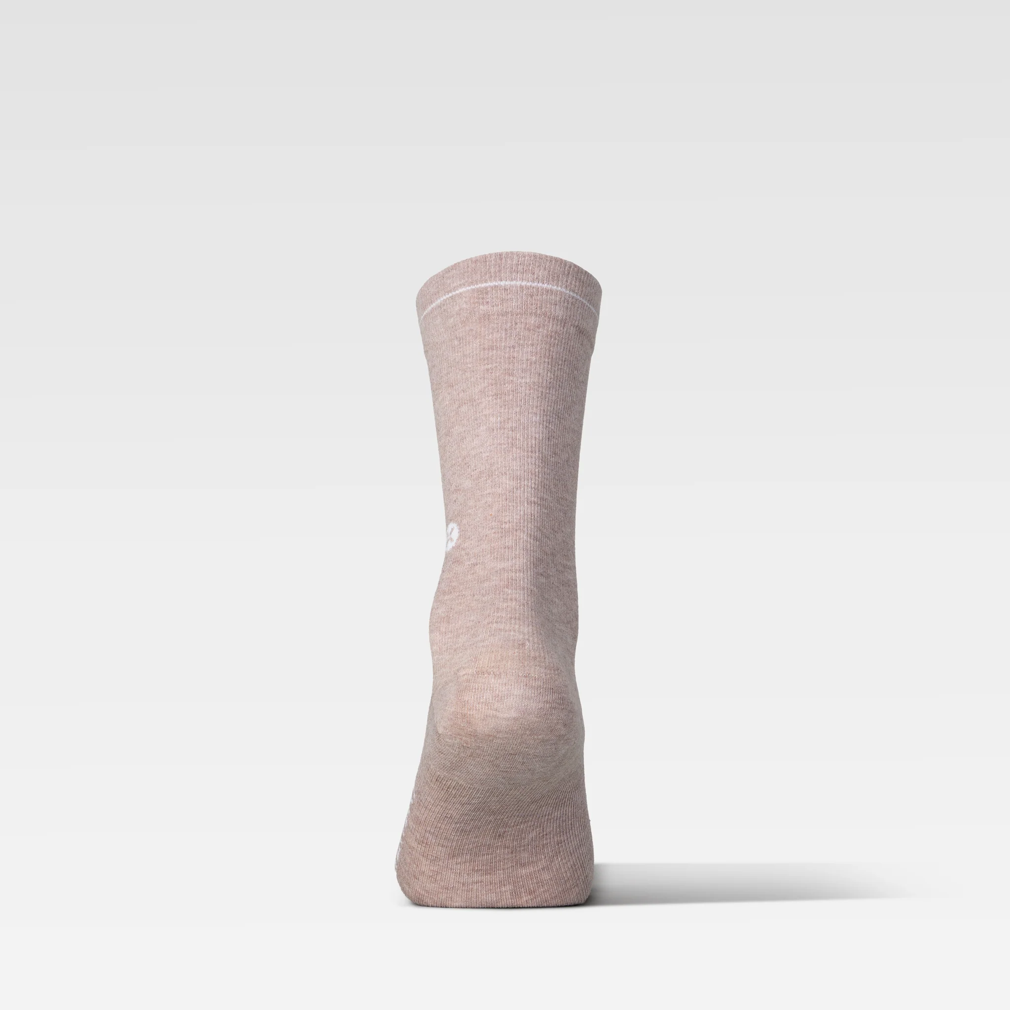 Cotton Everyday Ankle Socks Women | Beige Melange / White - Image 3