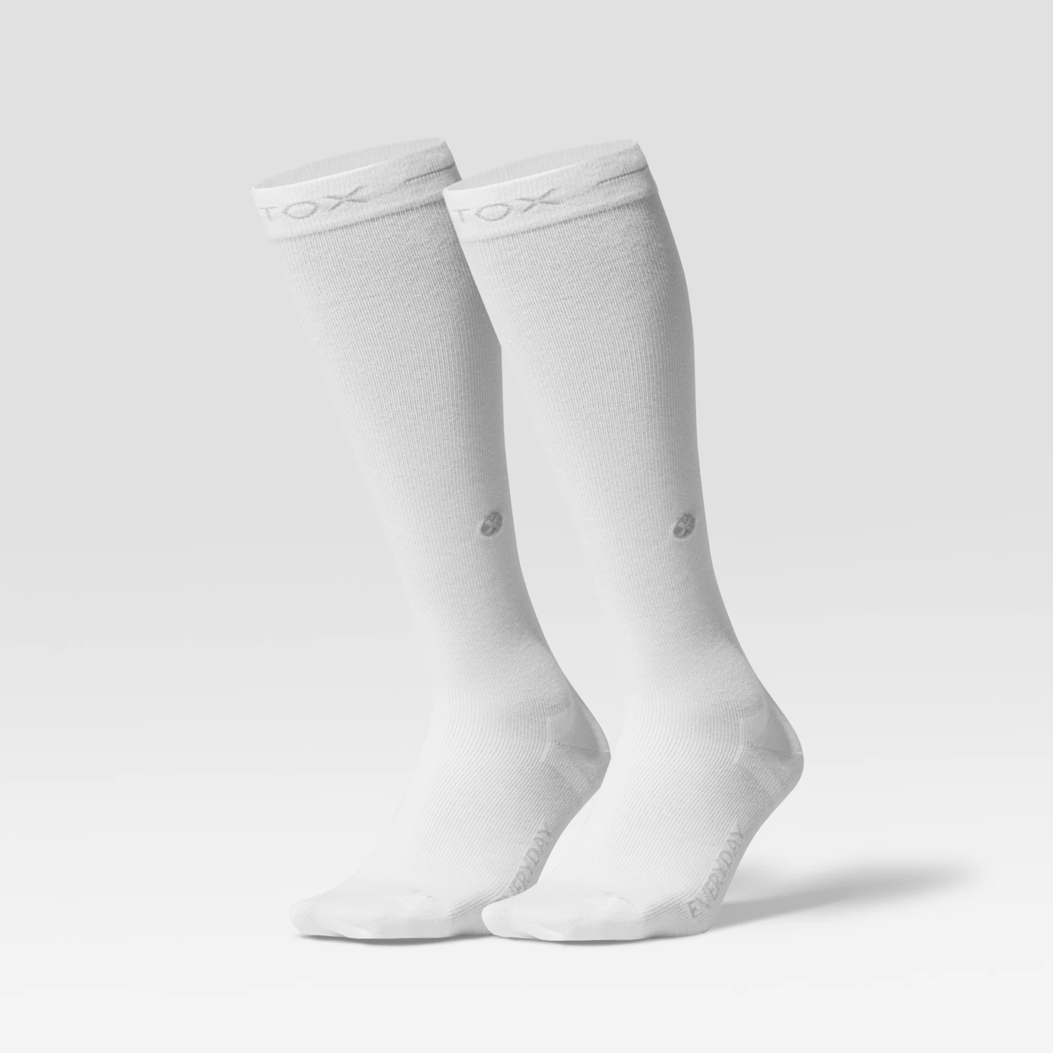 Cotton Everyday Socks Women 2-Pack | White / Grey