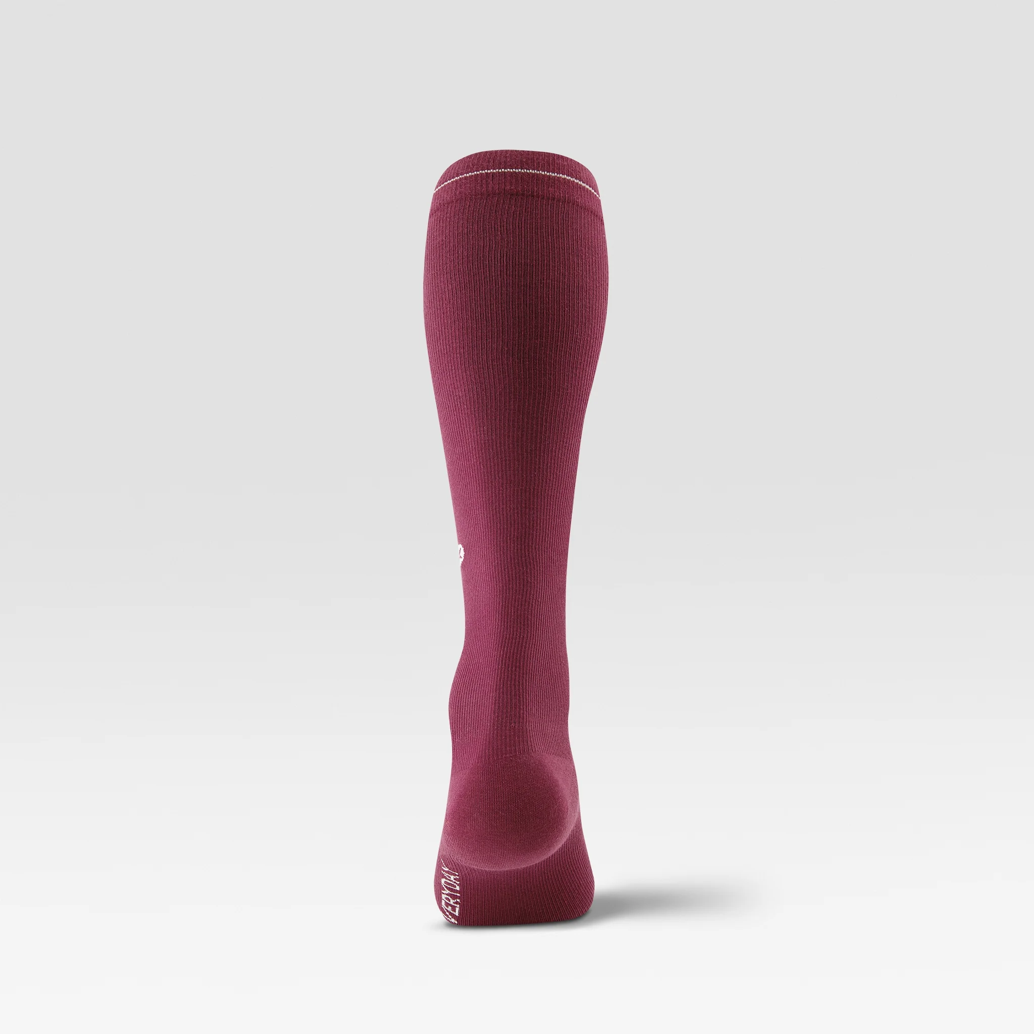 Cotton Everyday Socks Women | Bordeaux / White - Image 3