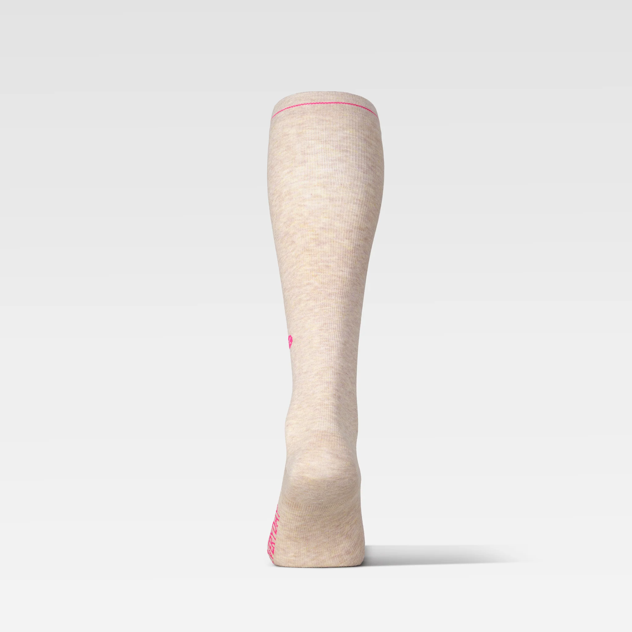 Cotton Everyday Socks Women | Sand Melange / Pink - Image 3