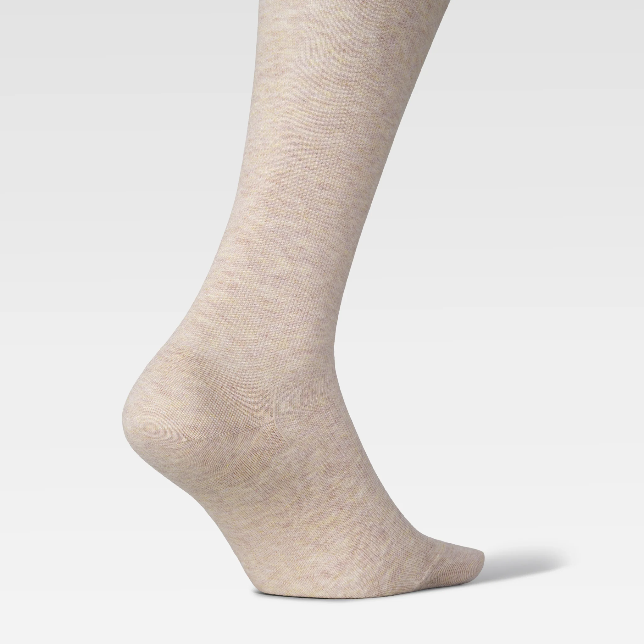 Cotton Everyday Socks Women | Sand Melange / Pink - Image 5