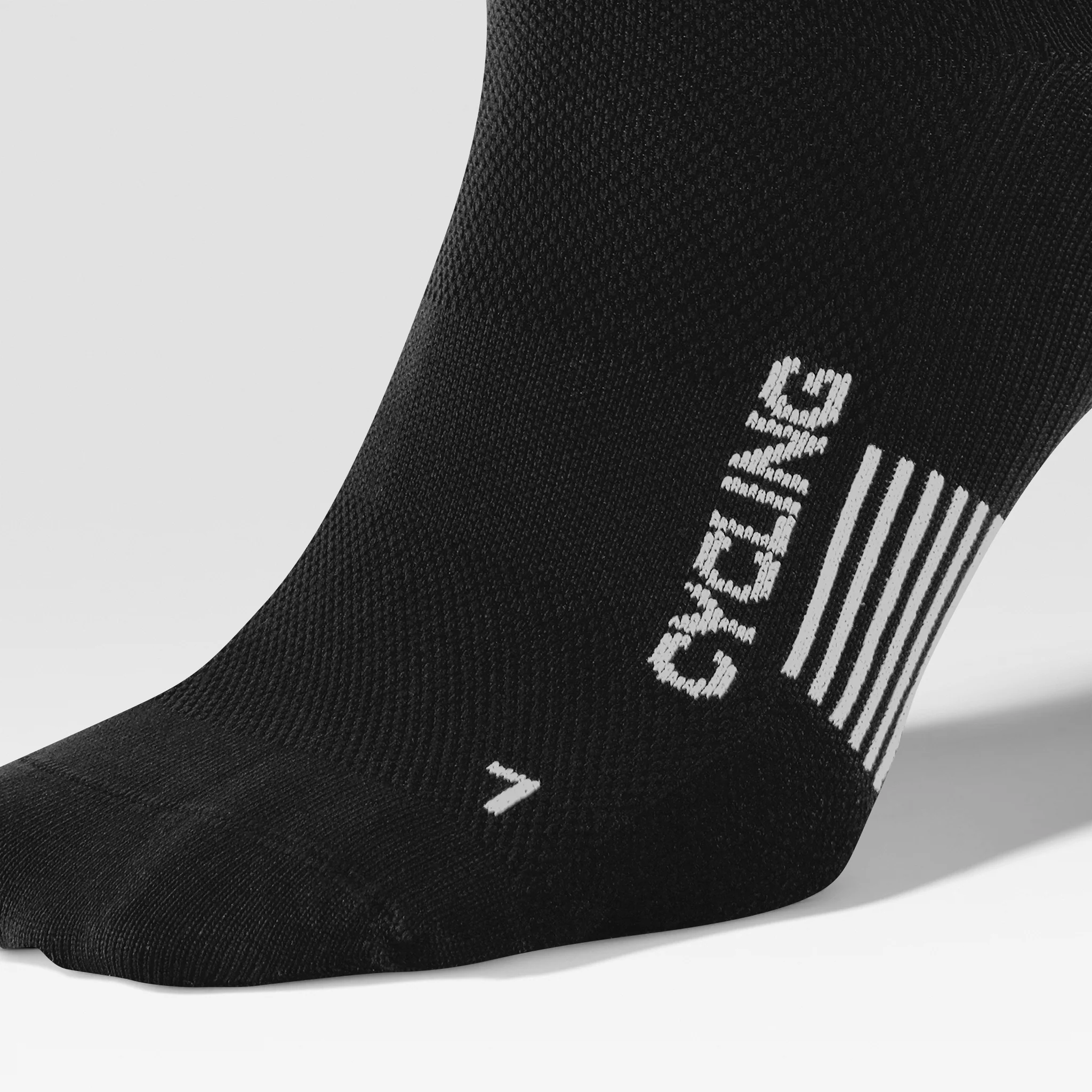 Cycling Mid-Calf Socks Women | Black / White - Image 4