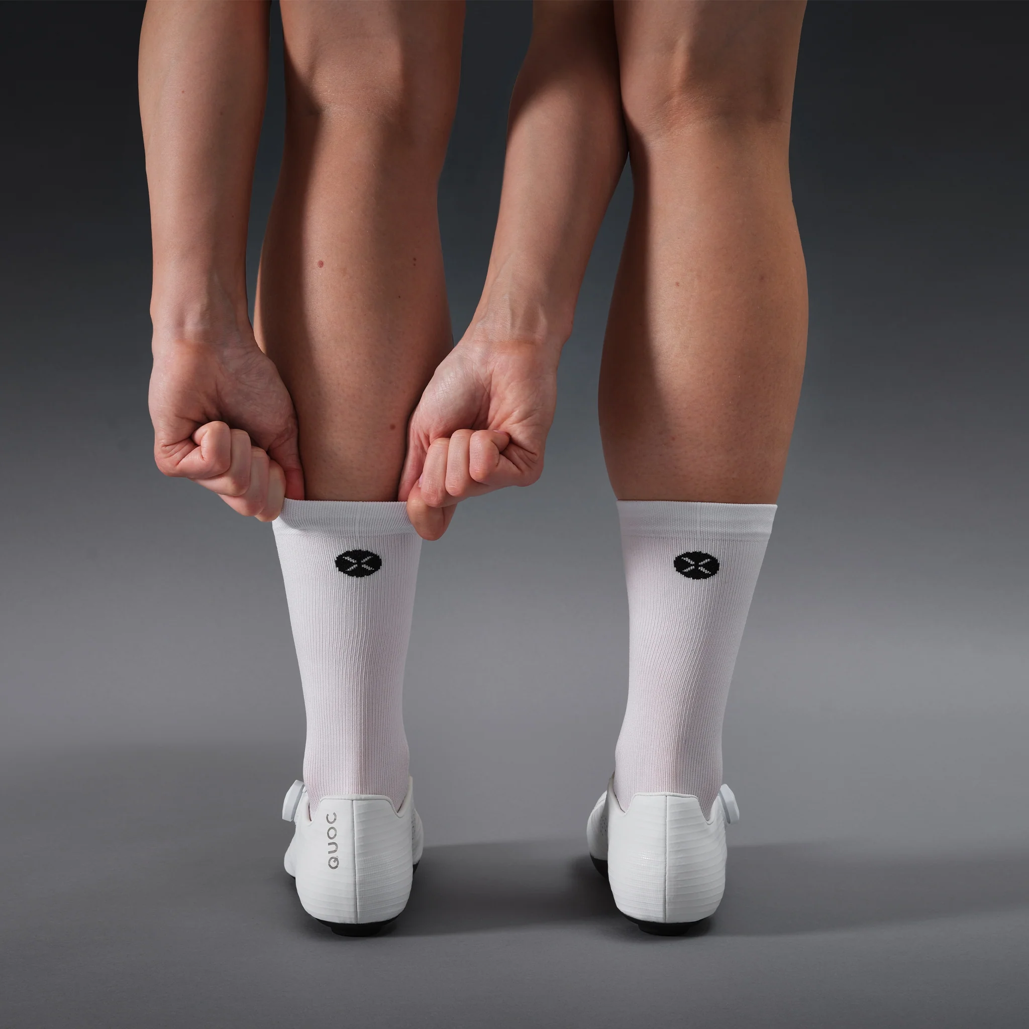 Cycling Mid-Calf Socks Women | White / Black - Image 6