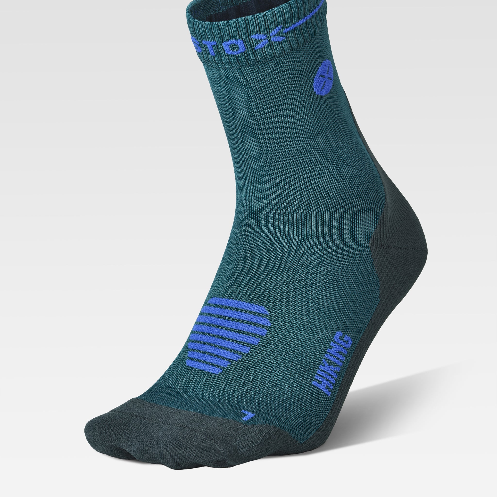 Dryarn® Hiking Ankle Socks Women | Green / Blue - Image 4