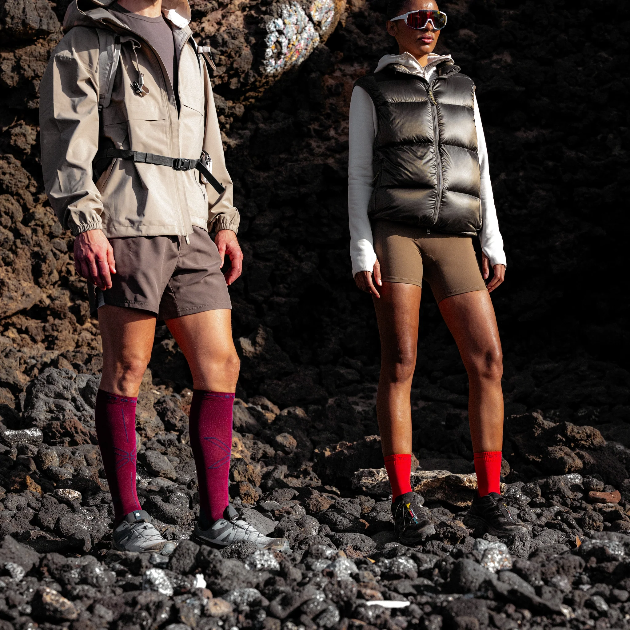 Dryarn® Hiking Socks Men | Bordeaux / Navy - Image 6