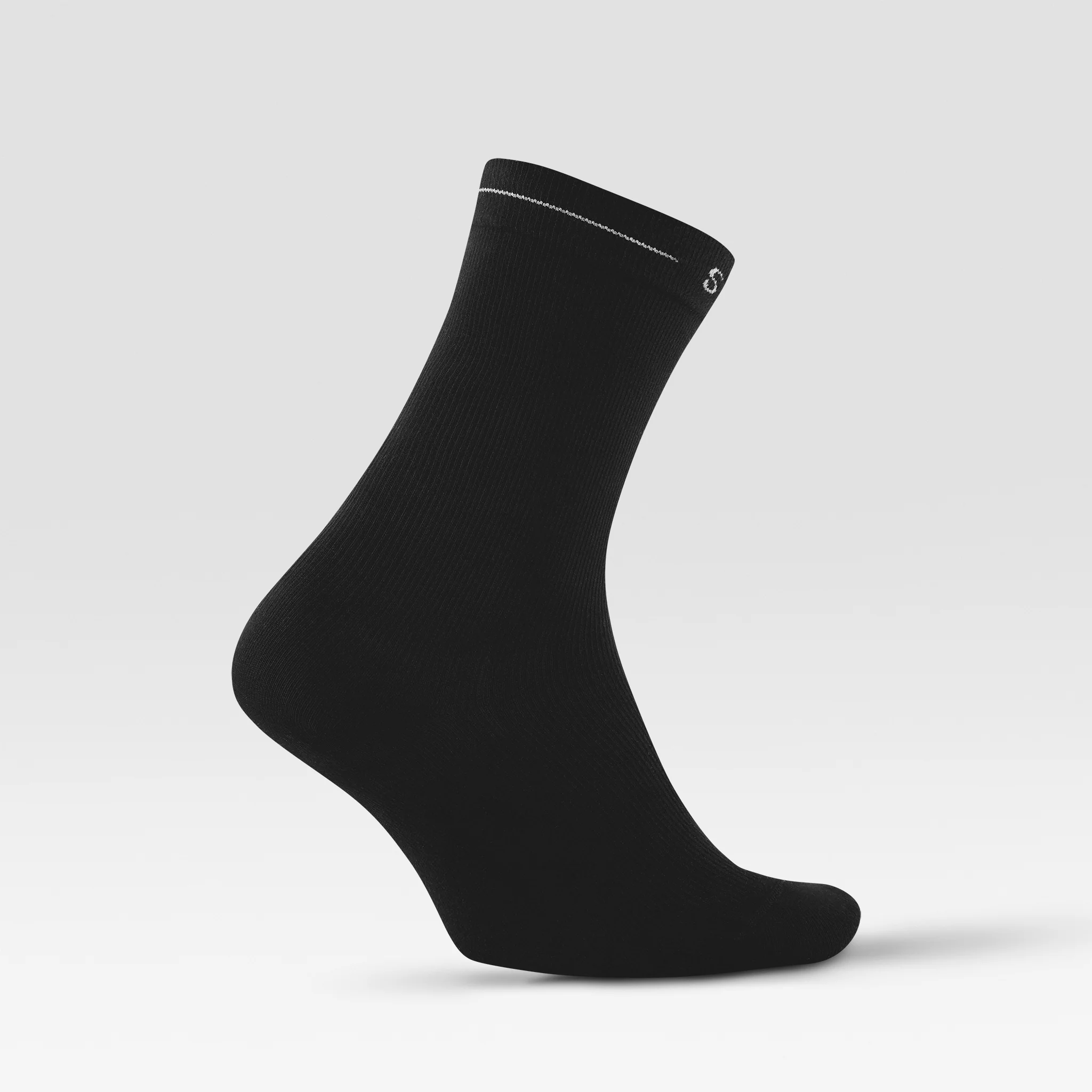 Cotton Everyday Ankle Socks Men 2-Pack | Black / White - Image 4