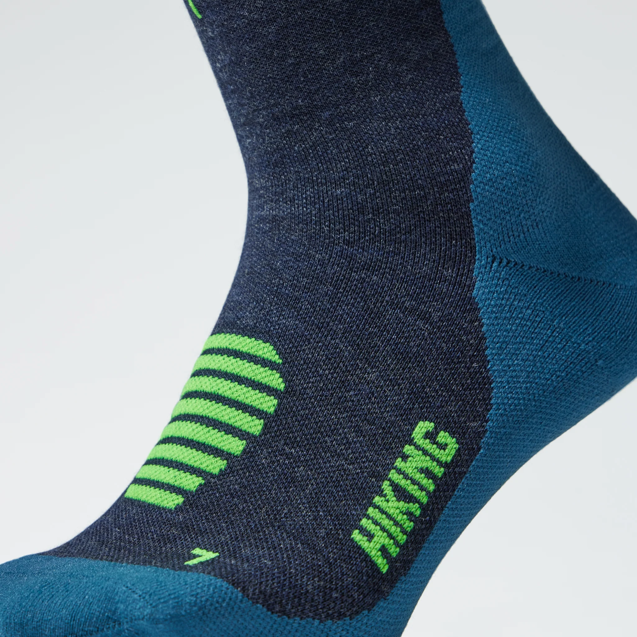 Merino Hiking Socks Men | Dark Blue / Green - Image 4