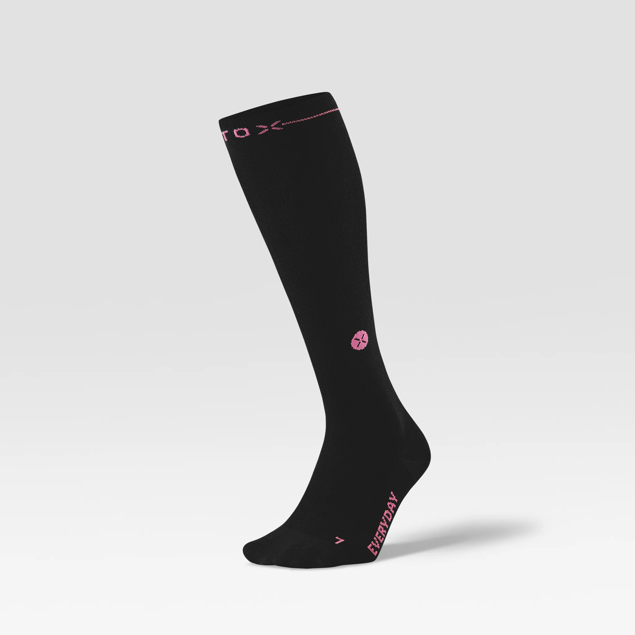 Merino Everyday Socks Women 2-Pack | Black / Fuchsia - Image 6