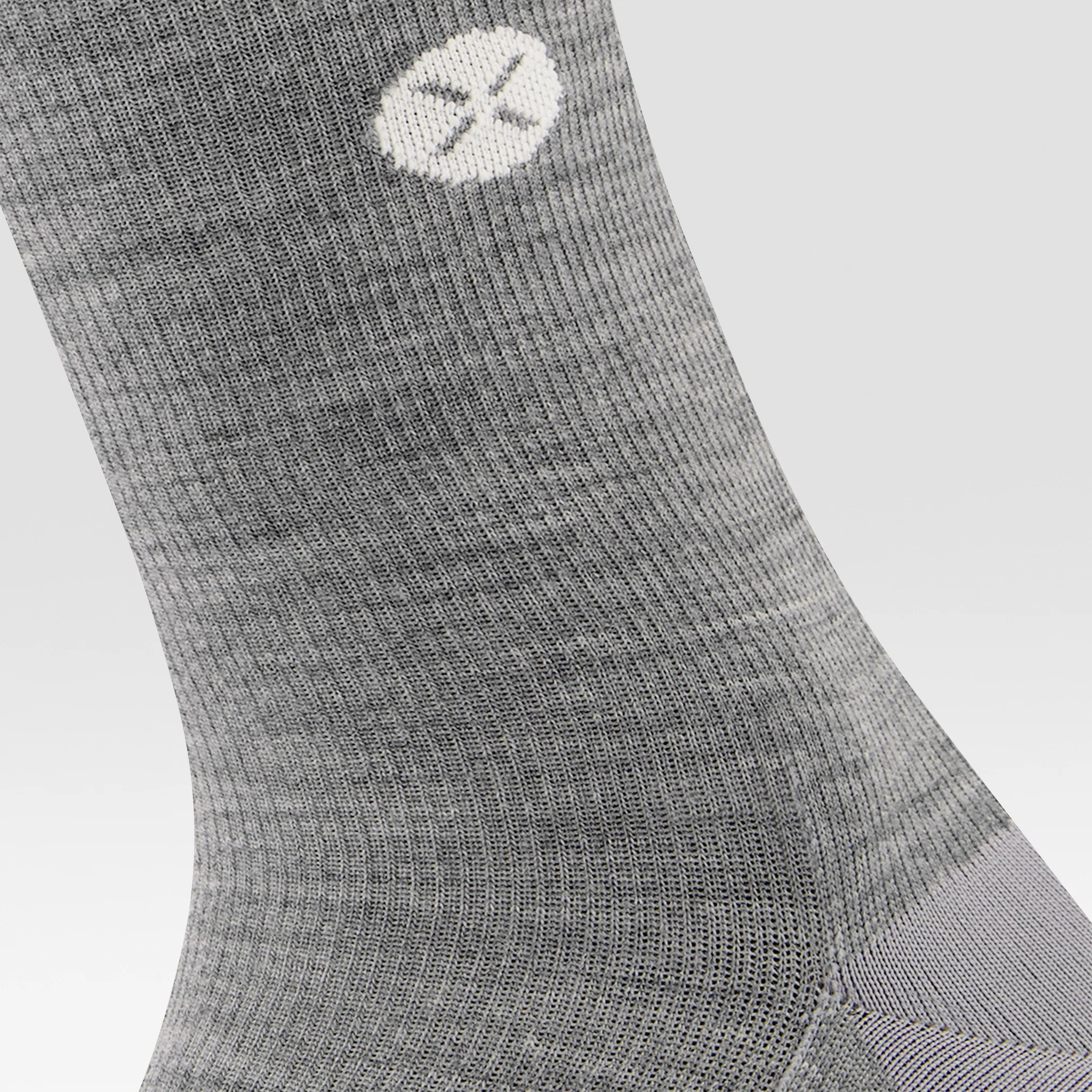 Merino Everyday Socks Women | Silver Grey / White - Image 4