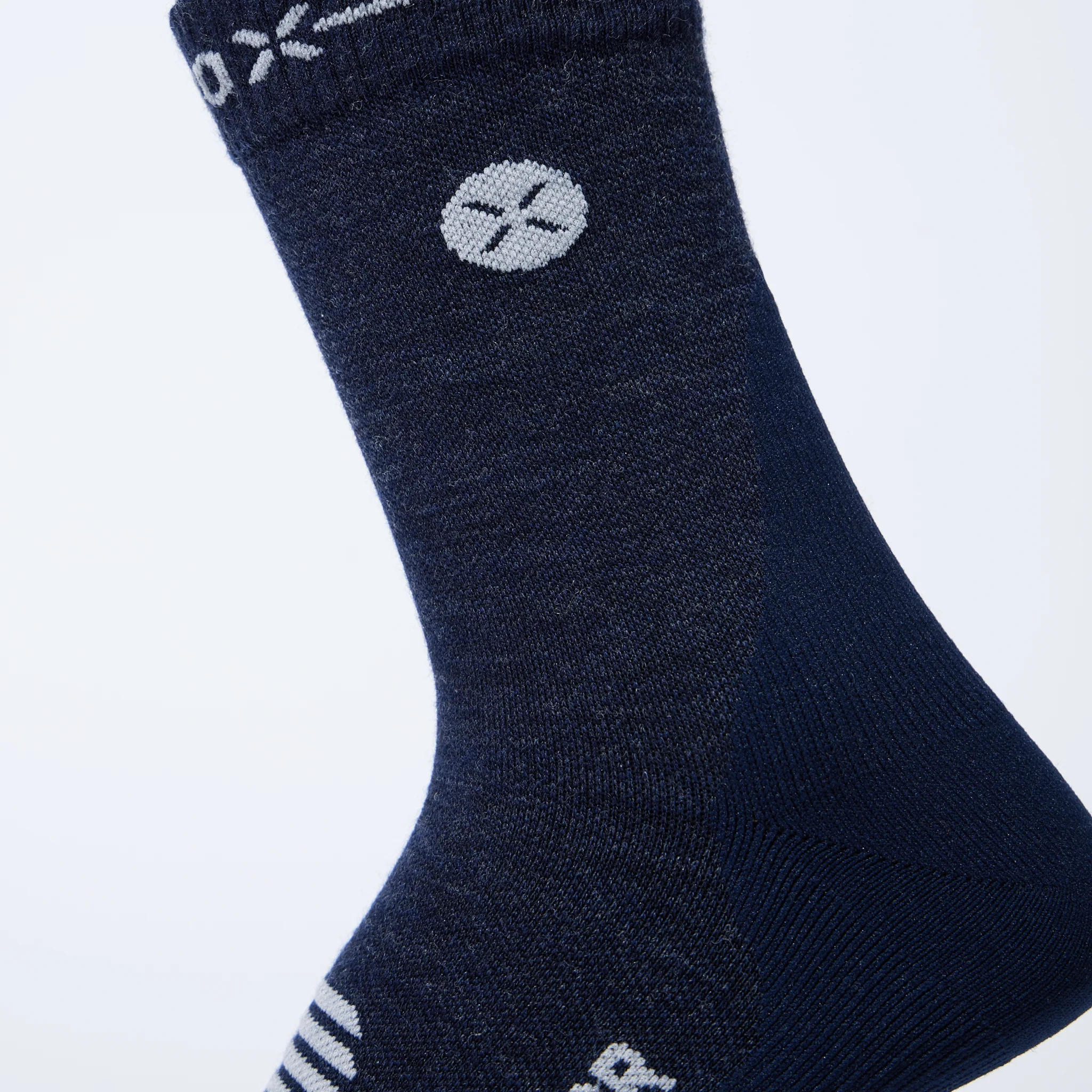 Merino Hiking Ankle Socks Men | Blue / Light Grey - Image 5
