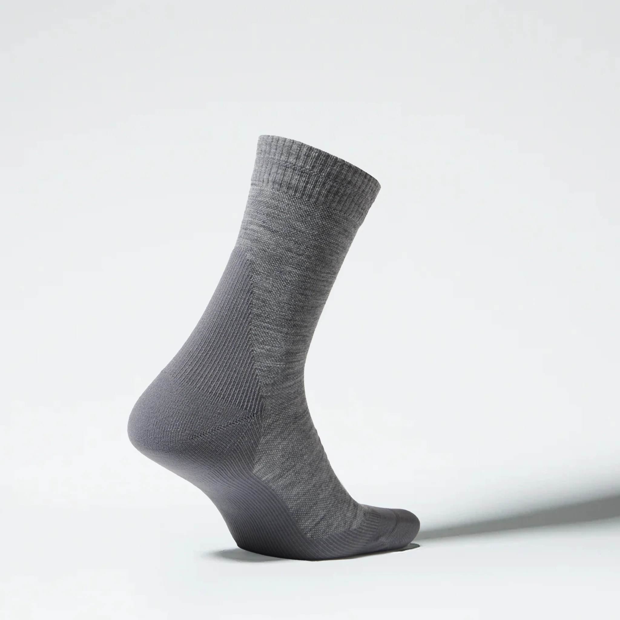 Merino Hiking Ankle Socks Men | MidGrey / Grey - Image 3