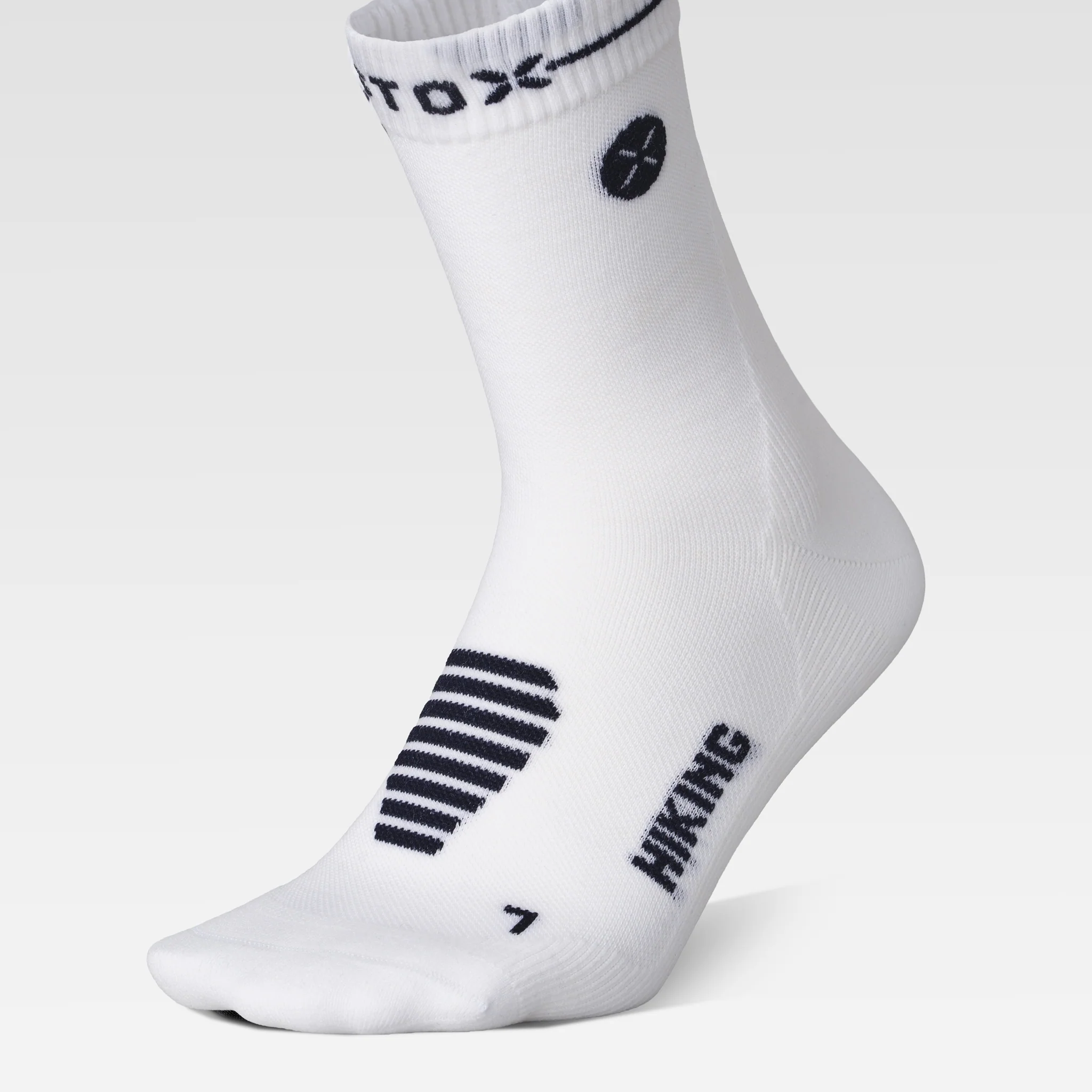 Merino Hiking Ankle Socks Men | White / Navy - Image 4