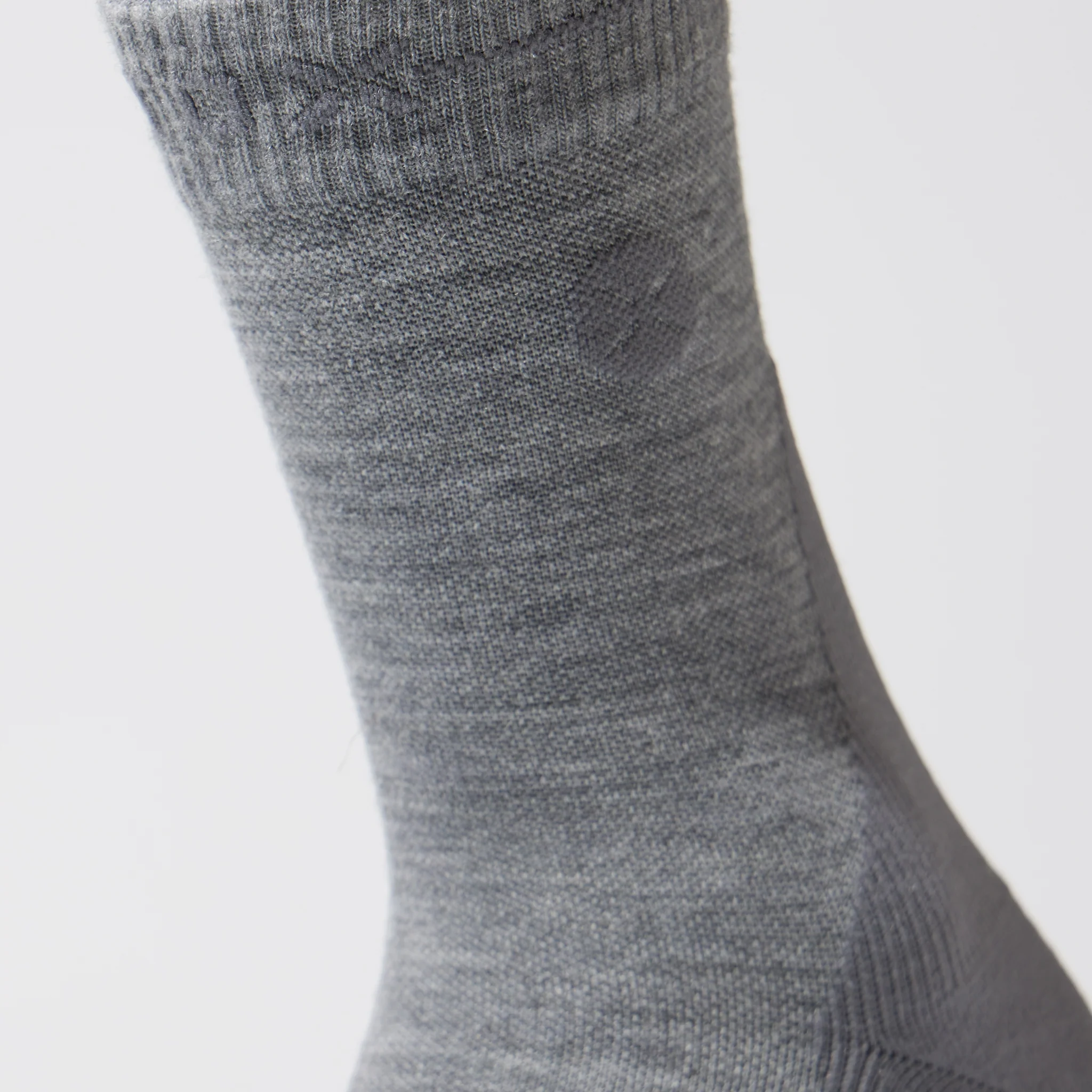 Merino Hiking Ankle Socks Women | MidGrey / Grey - Image 4