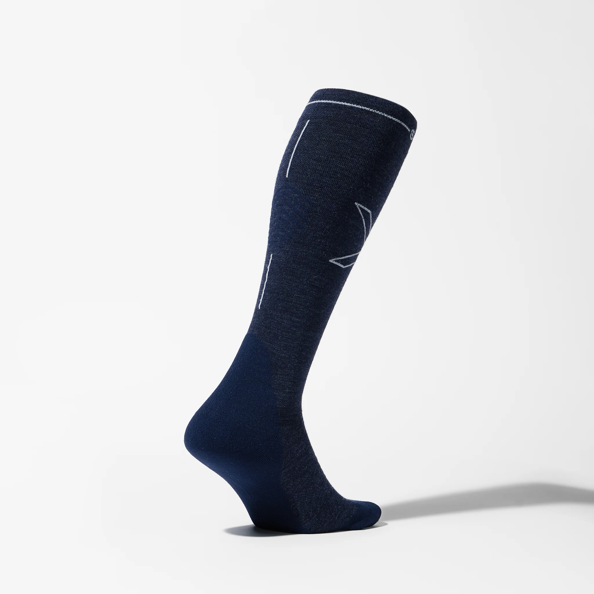 Merino Hiking Socks Women | Blue / Light Grey - Image 3