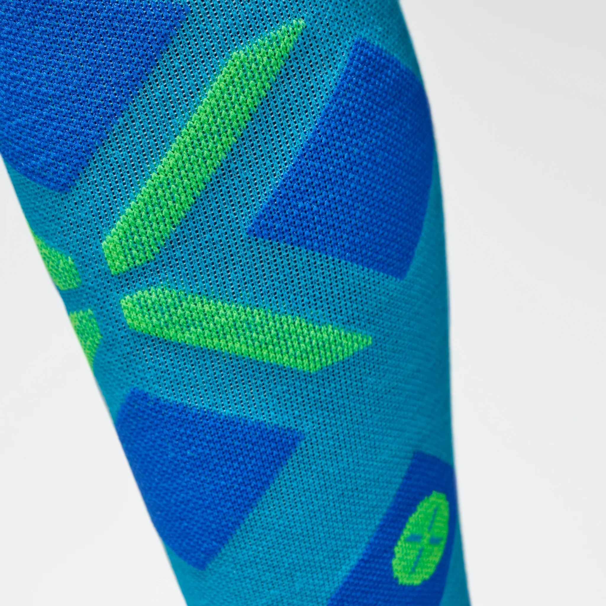 Merino Skiing Socks Men | Turquoise / Cobalt - Image 5