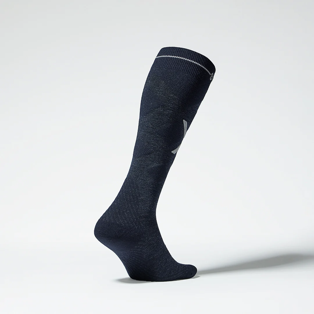 Merino Skiing Socks Women 2-Pack | Navy / White - Image 4