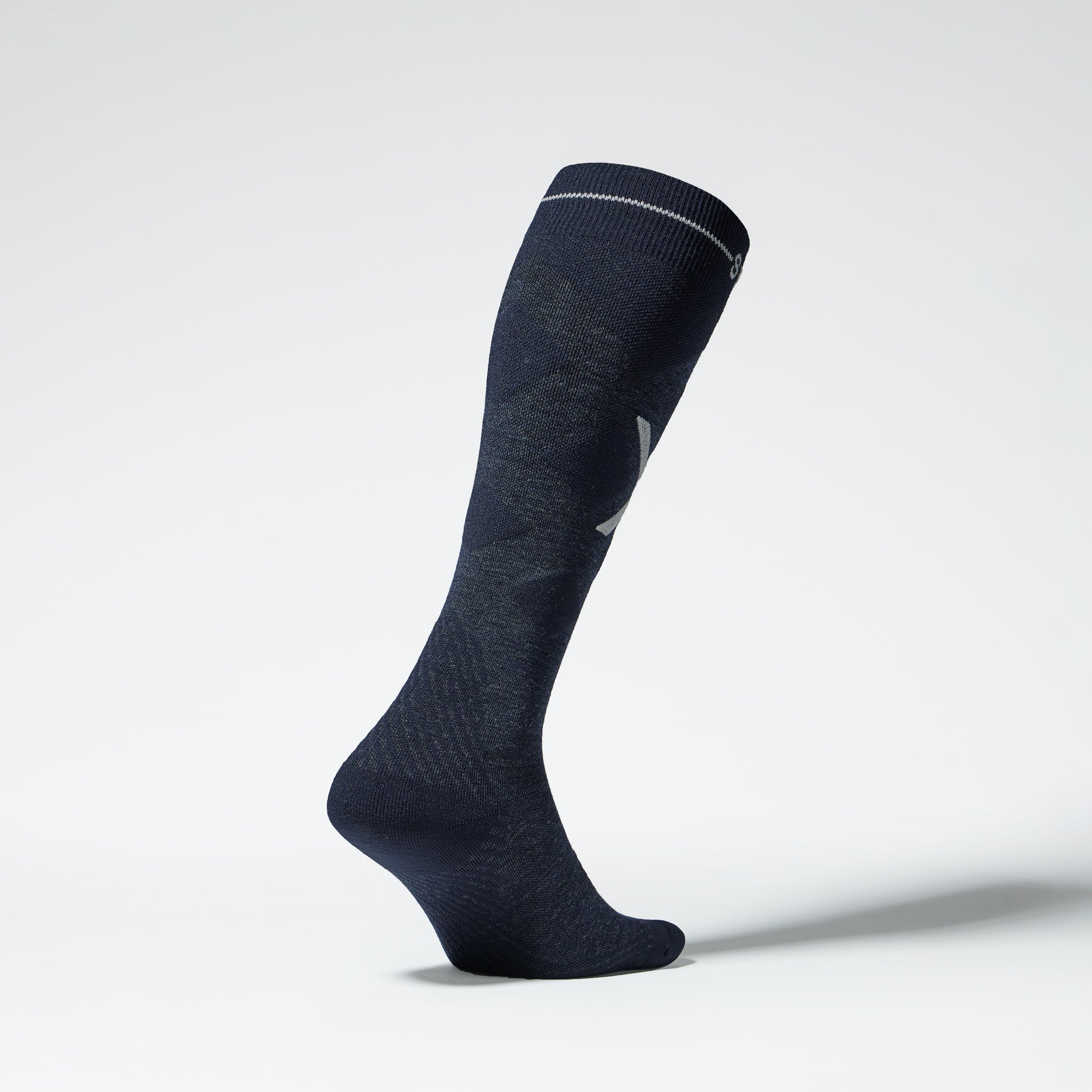 Merino Skiing Socks Women | Navy / Pink - Image 3