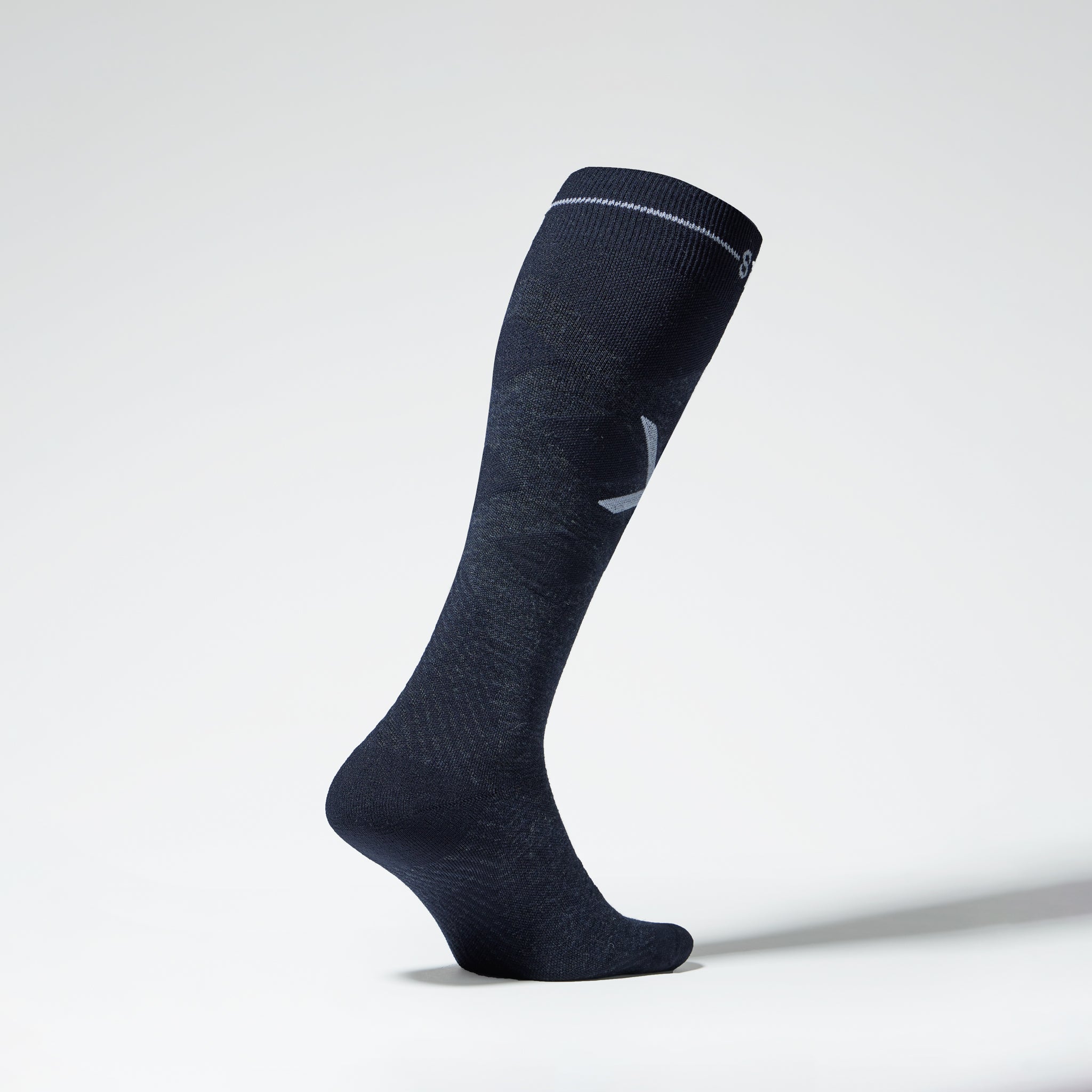 Merino Skiing Socks Women | Navy / White - Image 3