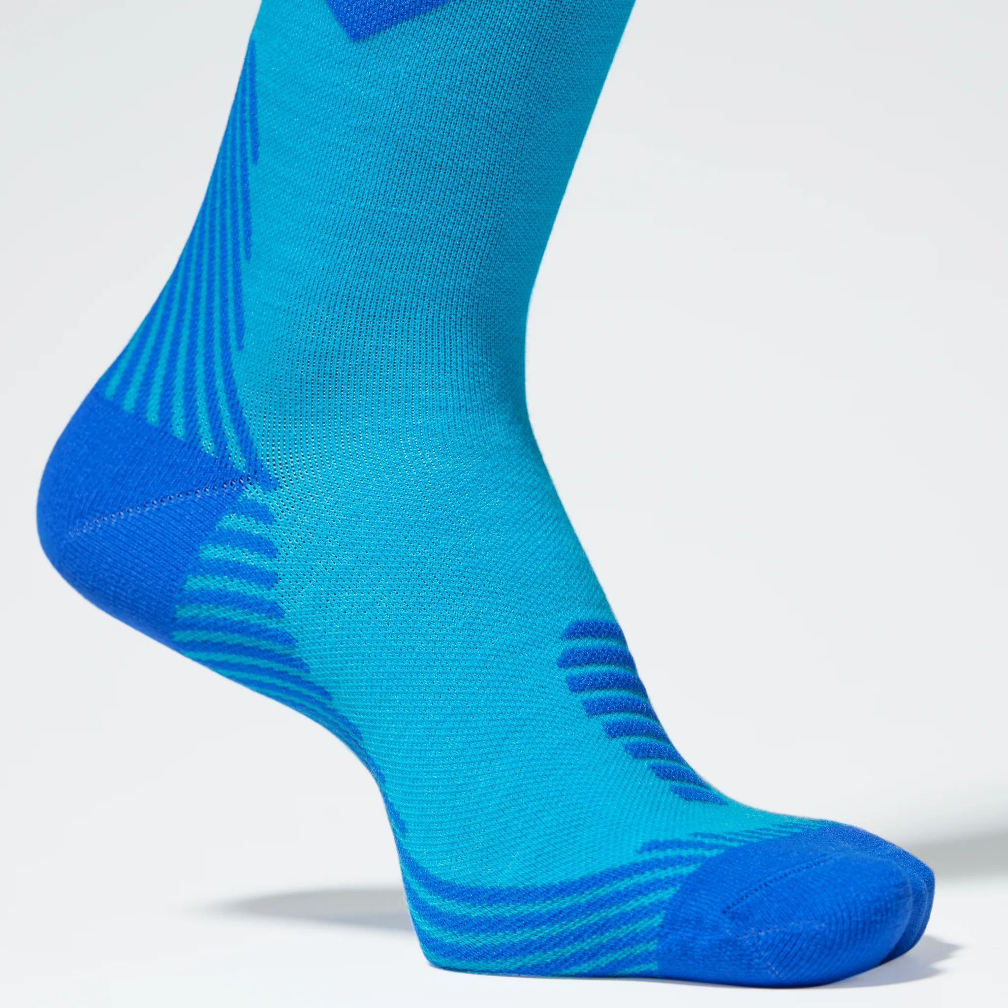 Merino Skiing Socks Women | Turquoise / Cobalt - Image 4