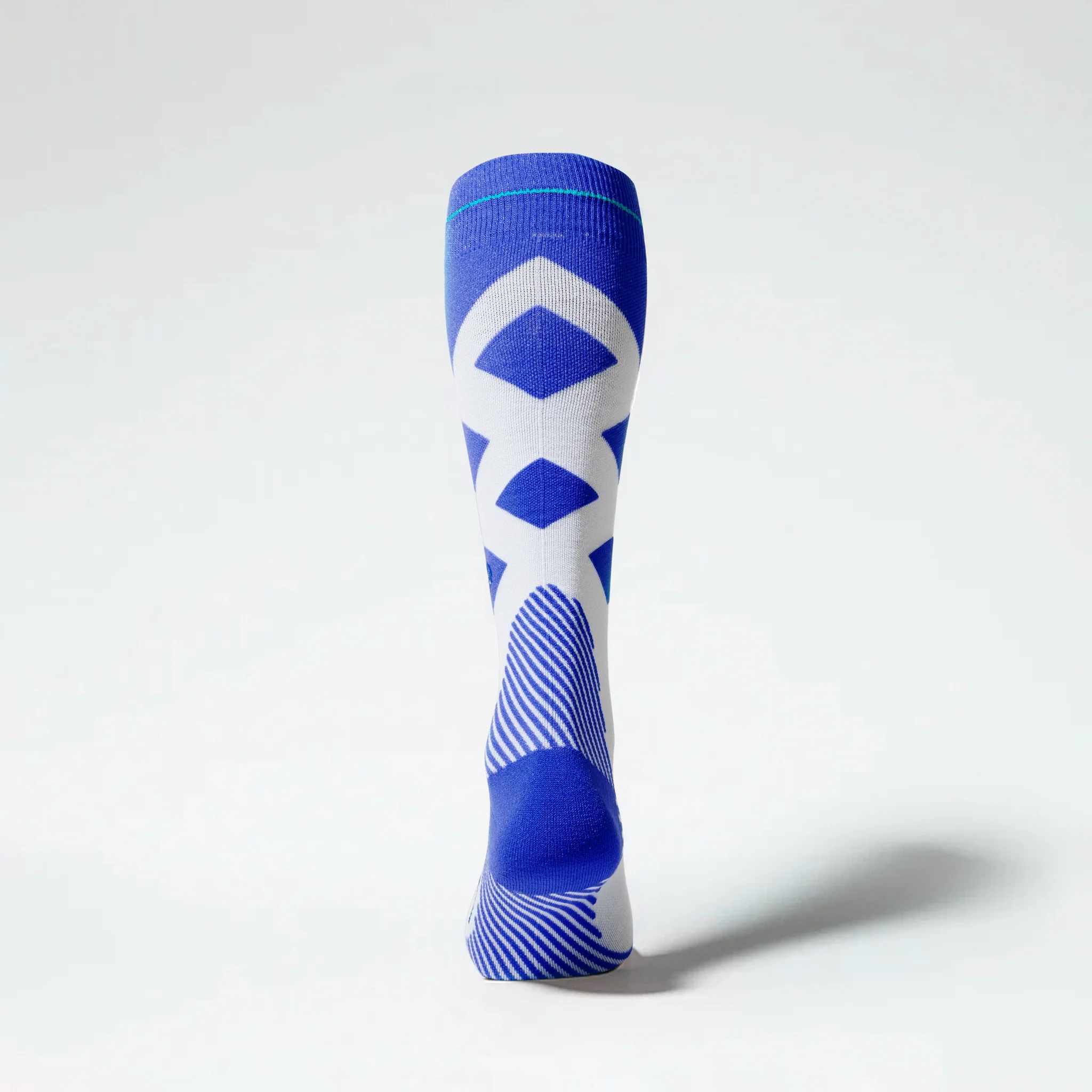 Merino Skiing Socks Women | White / Cobalt - Image 3