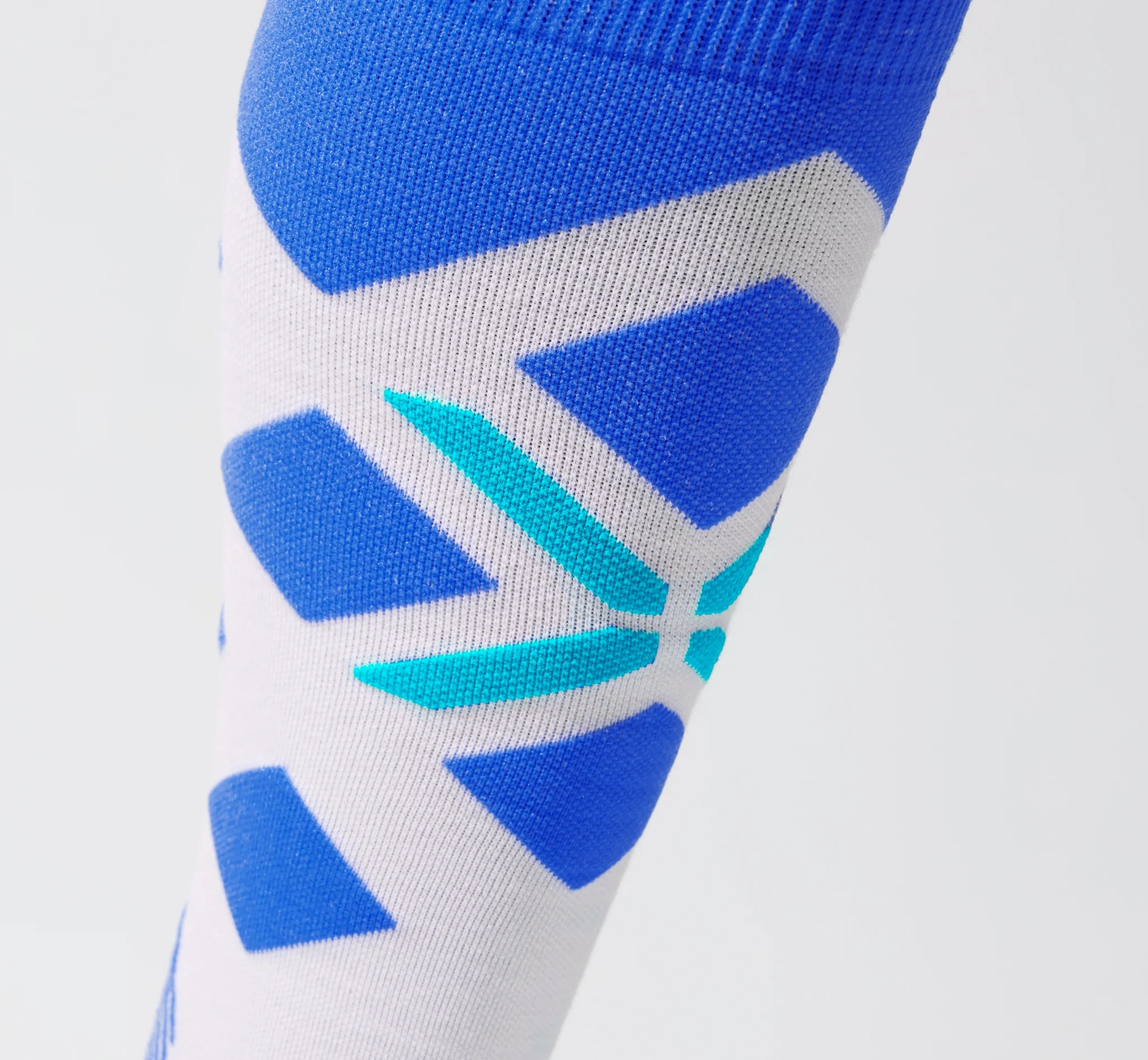 Merino Skiing Socks Women | White / Cobalt - Image 5