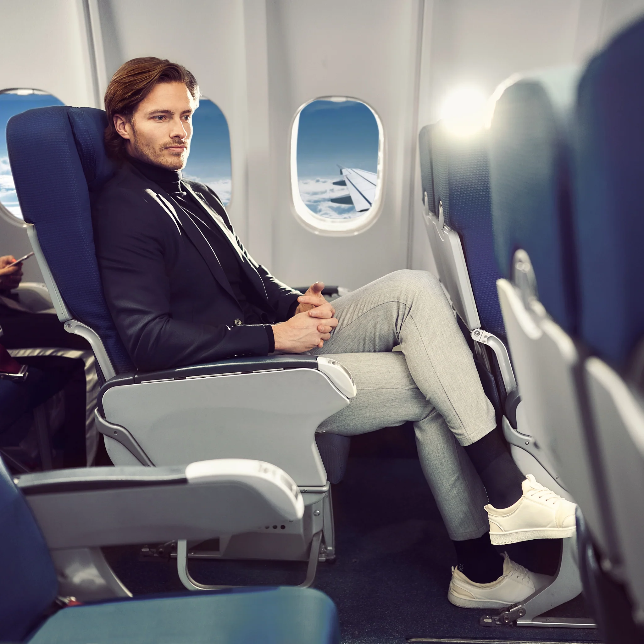 Merino Travel Socks Men | Blue / Blue - Image 6