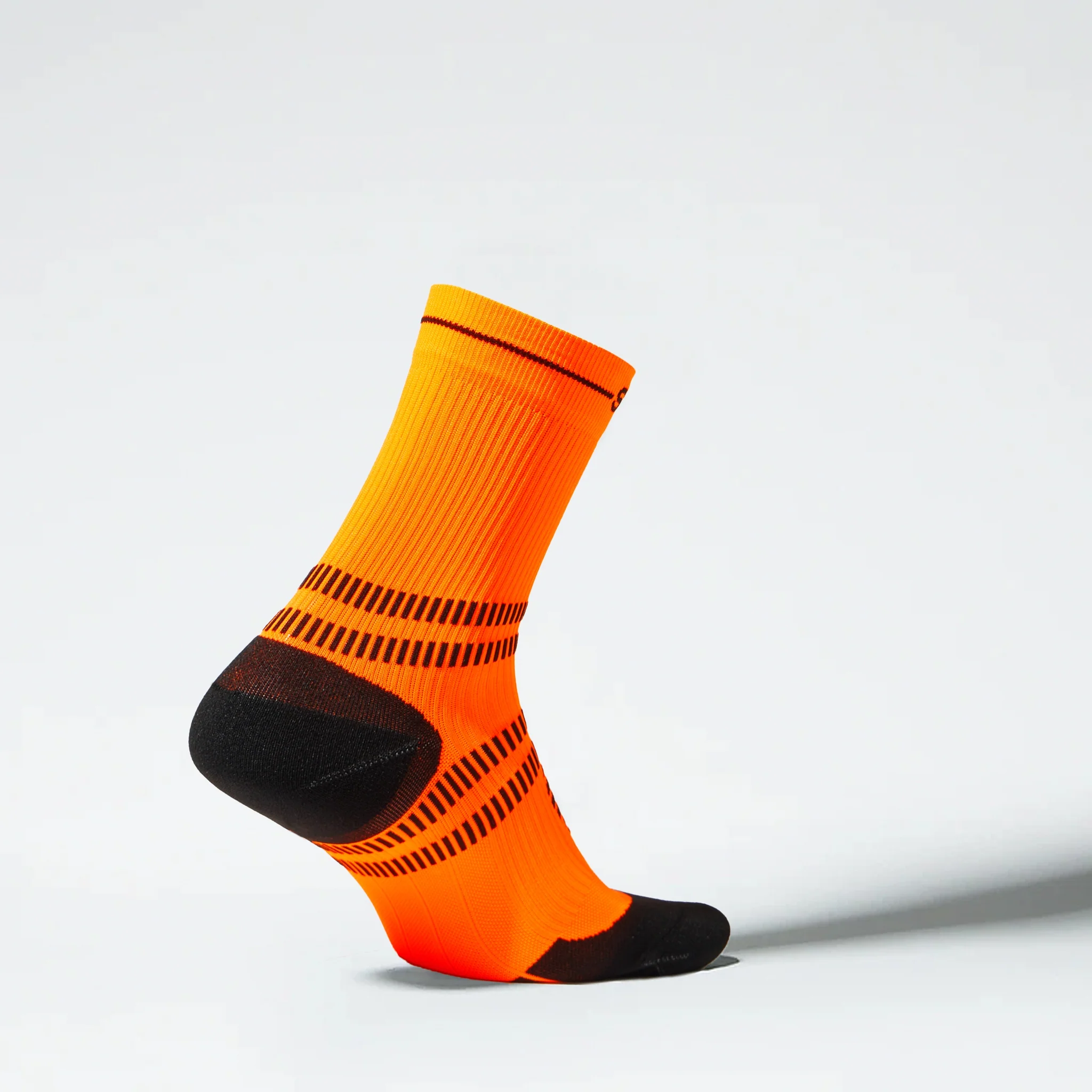 Running Ankle Socks Men | Orange Fluo / Black - Image 3