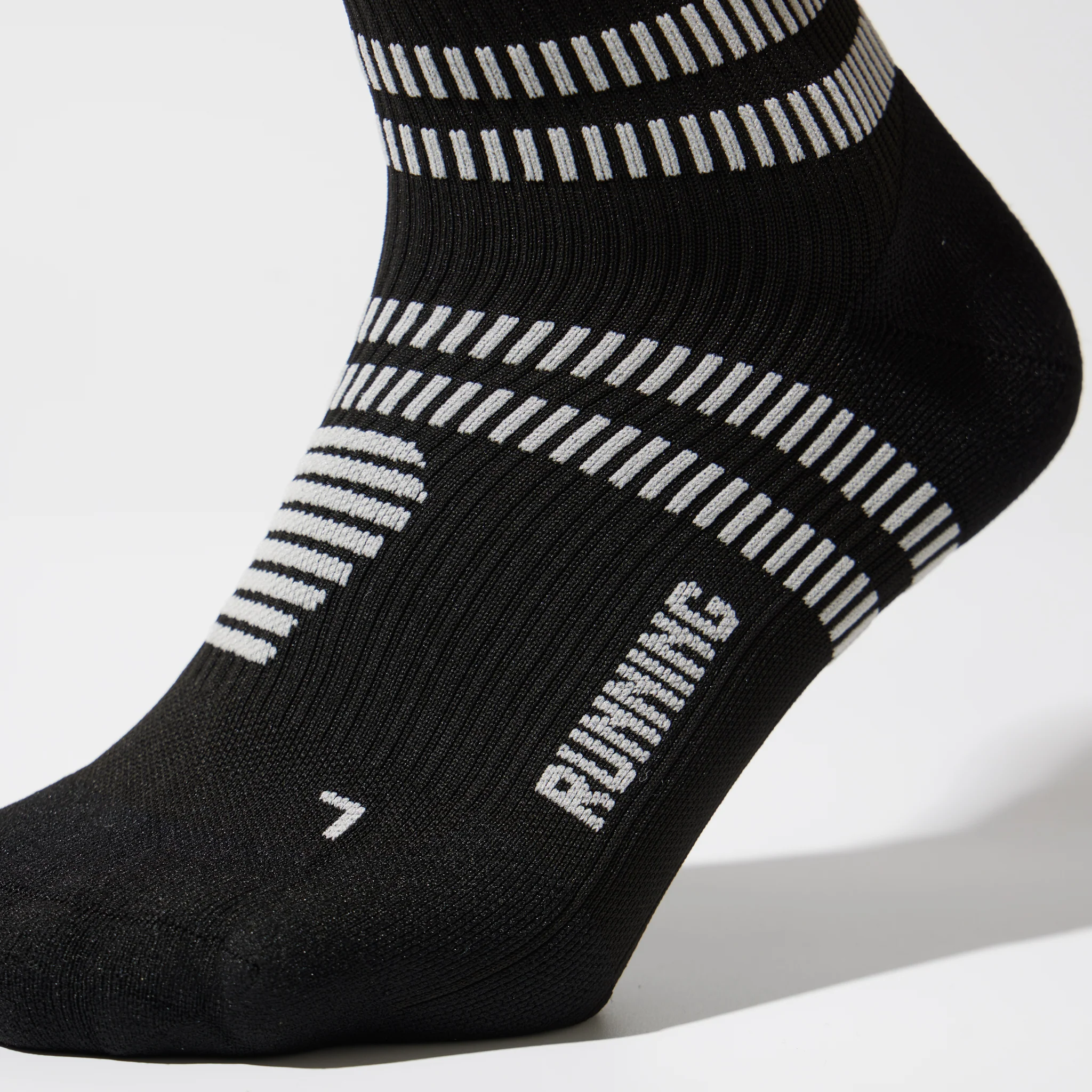 Running Ankle Socks Women 2-Pack | Black / Light Grey - Image 3