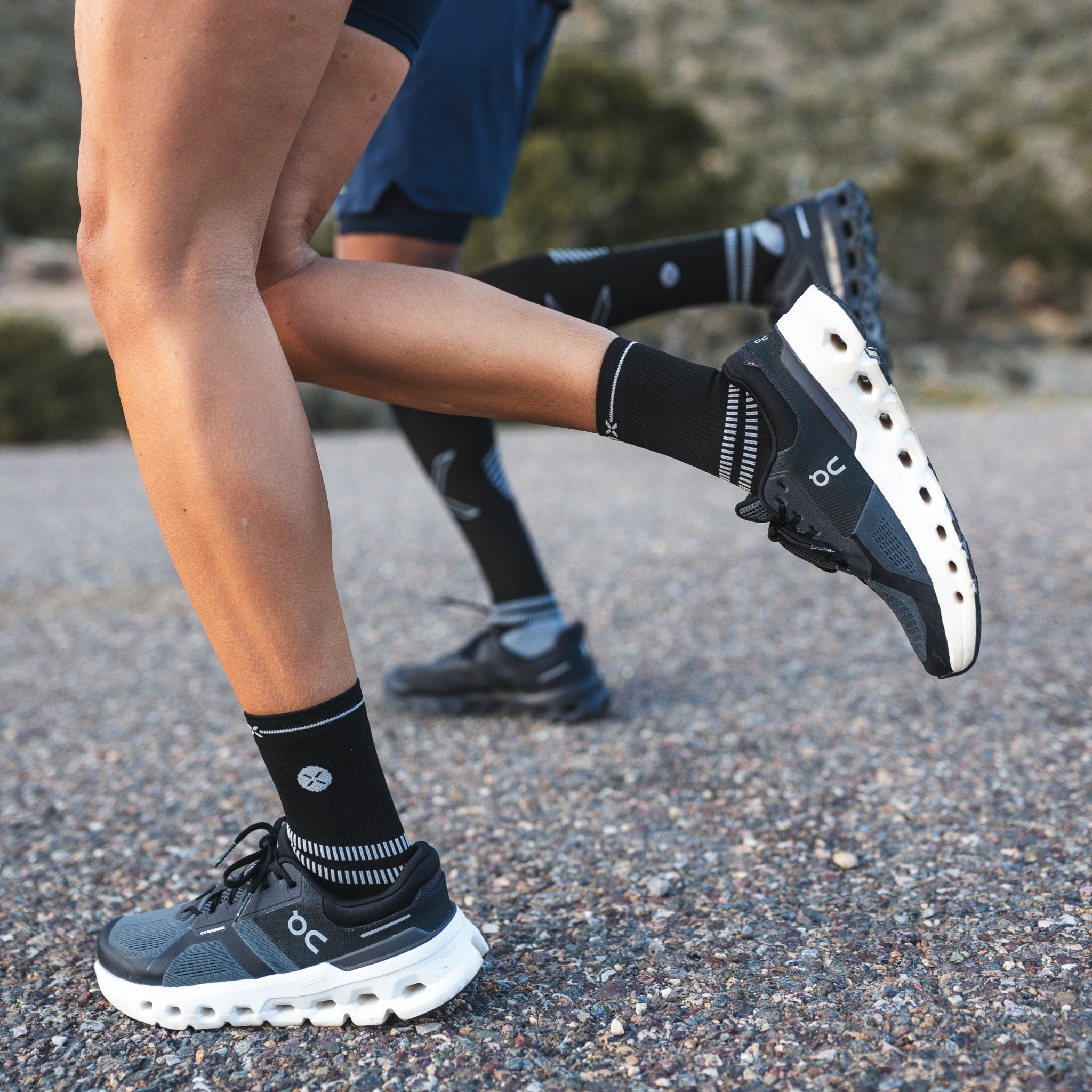 Running Ankle Socks Women | White / Black - Image 6