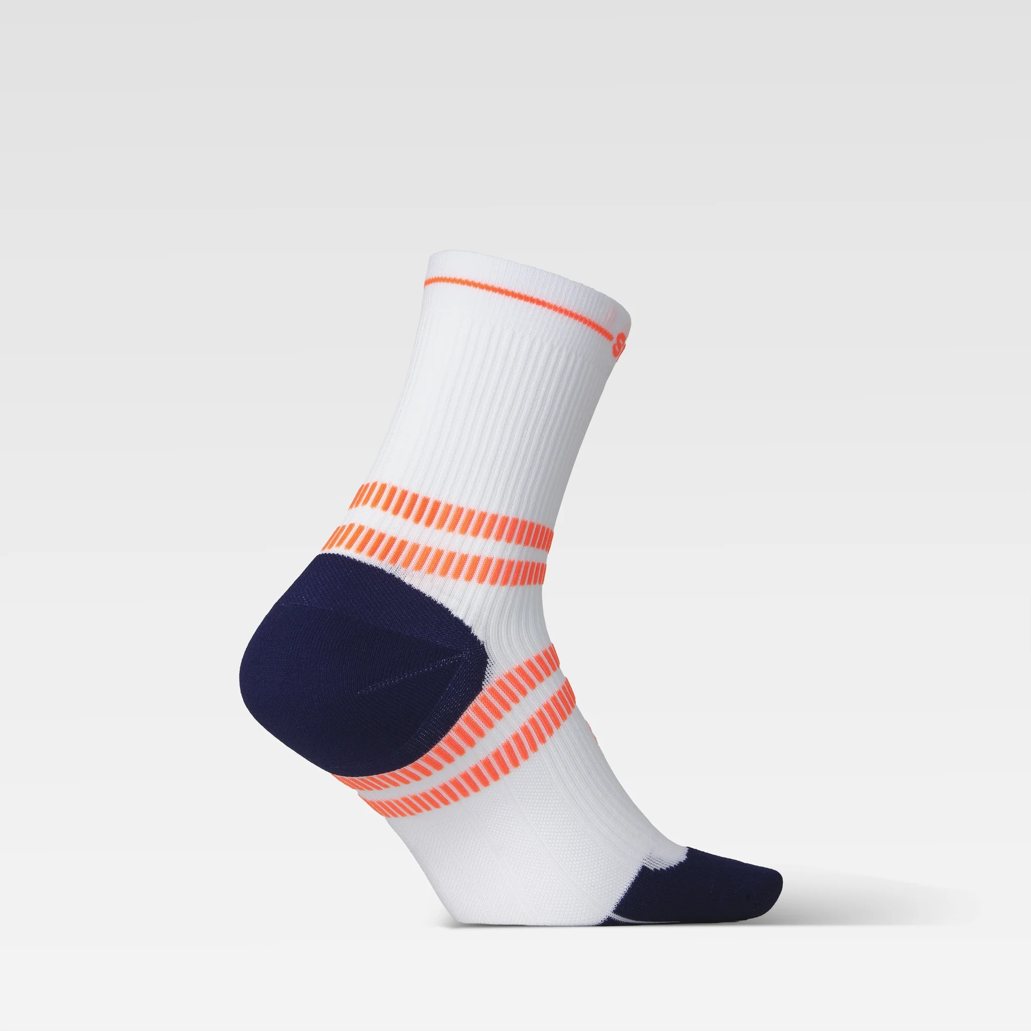 Running Ankle Socks Women | White / Orange Fluo - Image 2