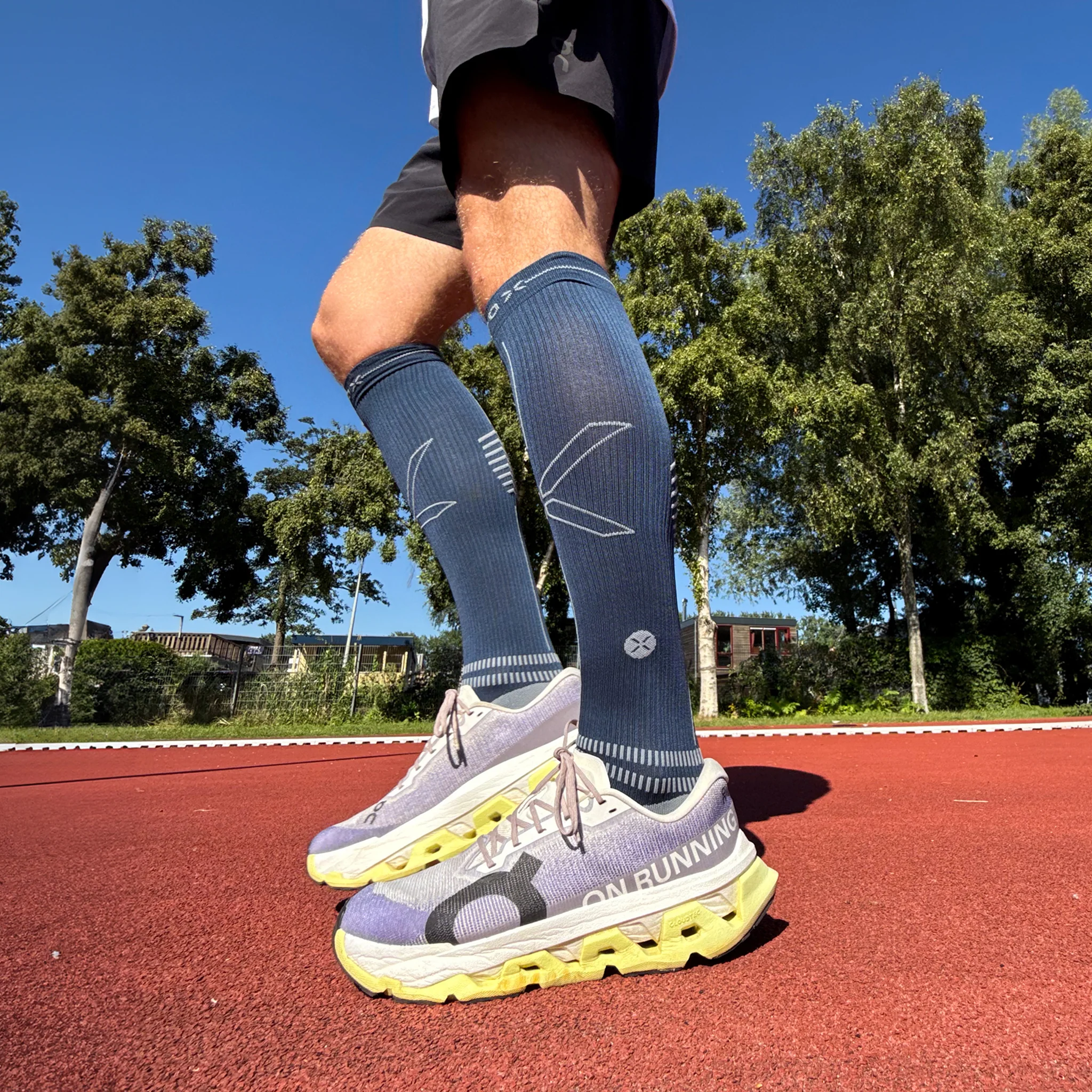 Running Socks Men | Blue / Grey - Image 4
