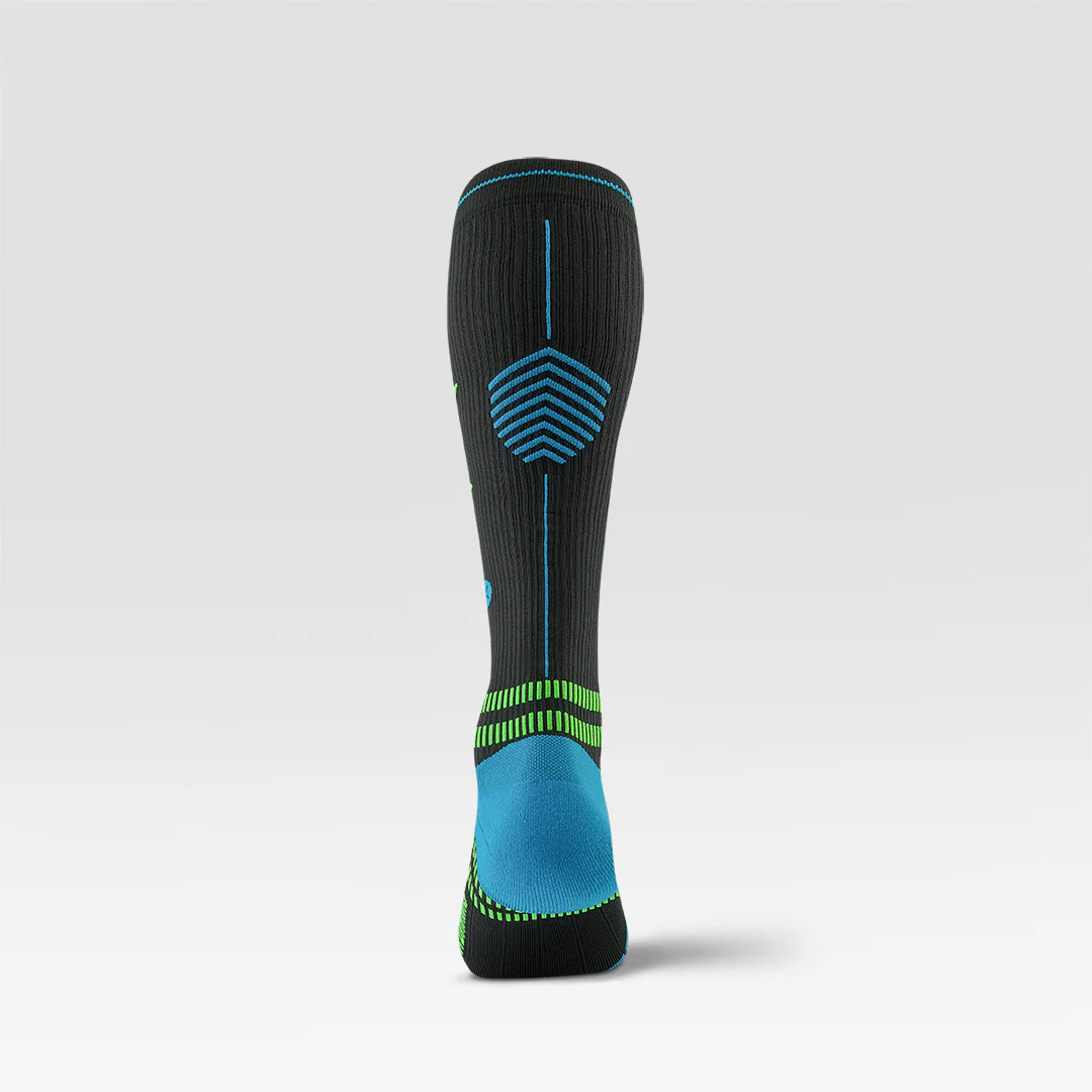 Running Socks Men | Charcoal / Bright Blue - Image 6