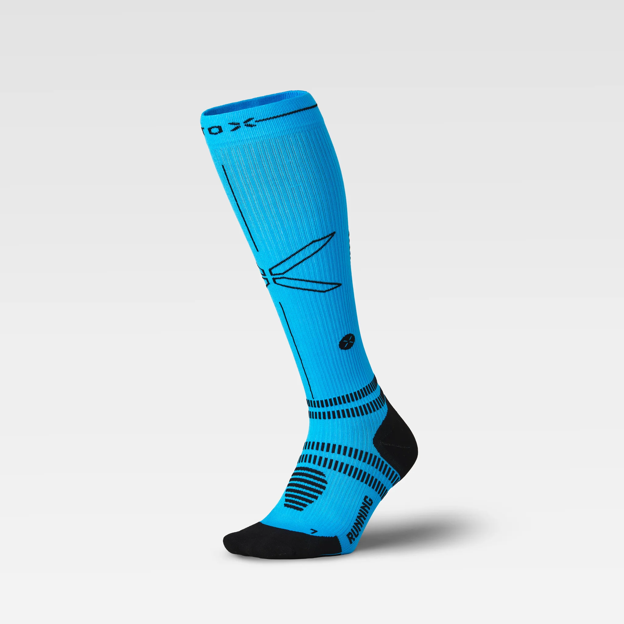Running Socks Men | Bright Blue / Black