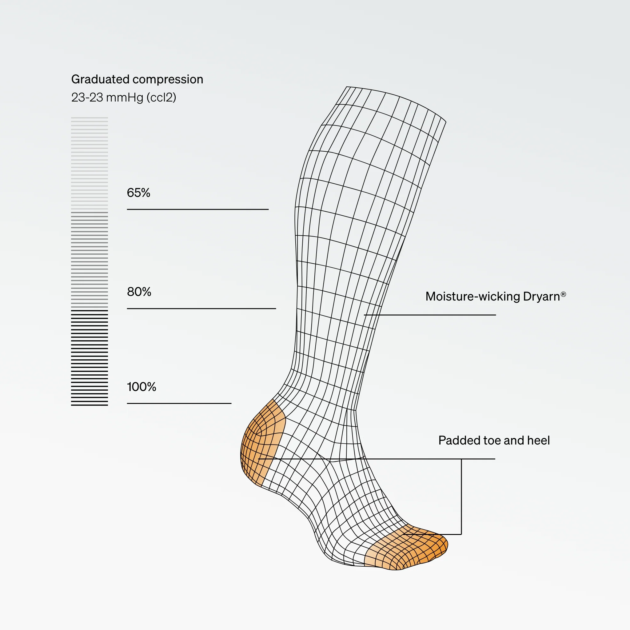 Running Socks Men | Bright Blue / Black - Image 3