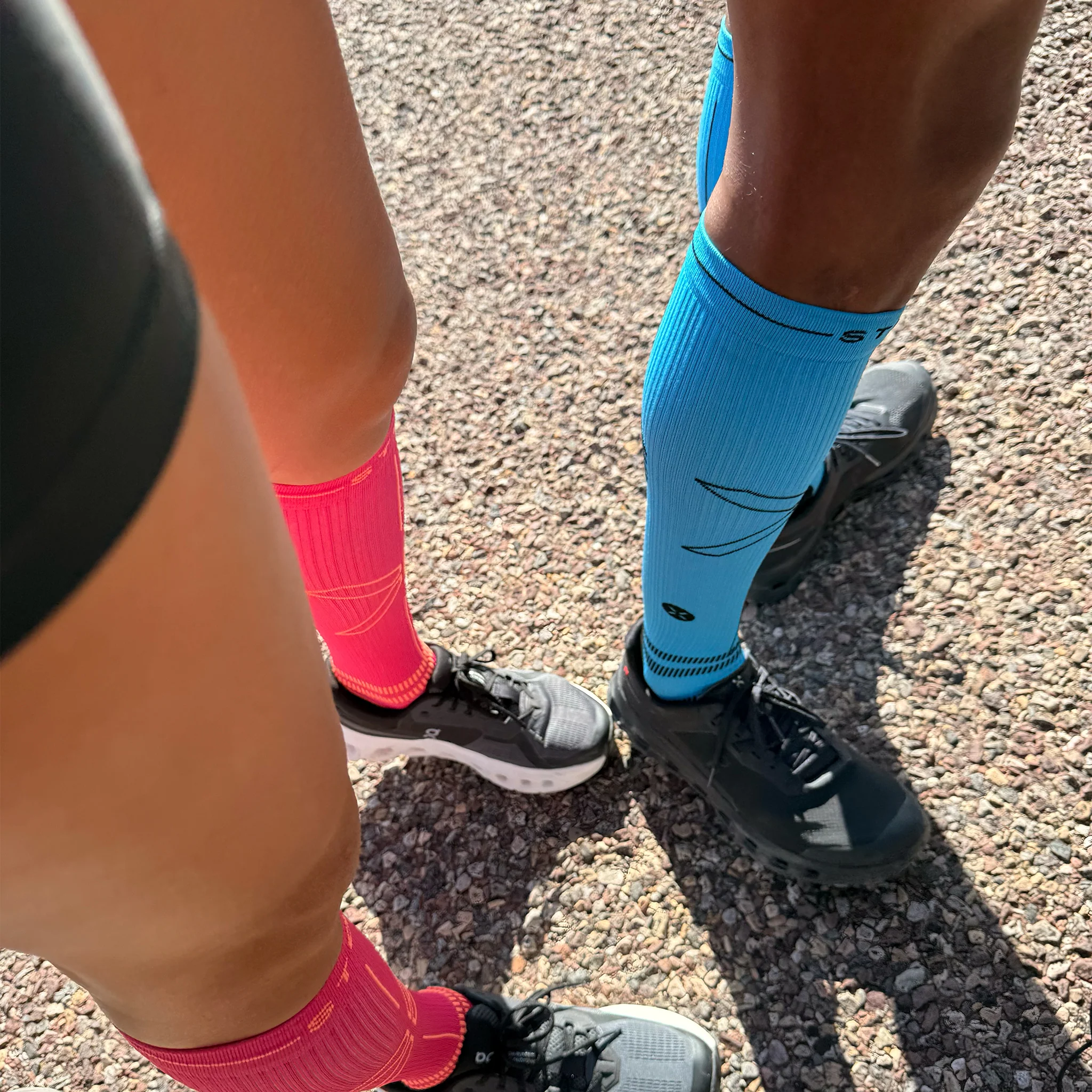 Running Socks Men | Bright Blue / Black - Image 4