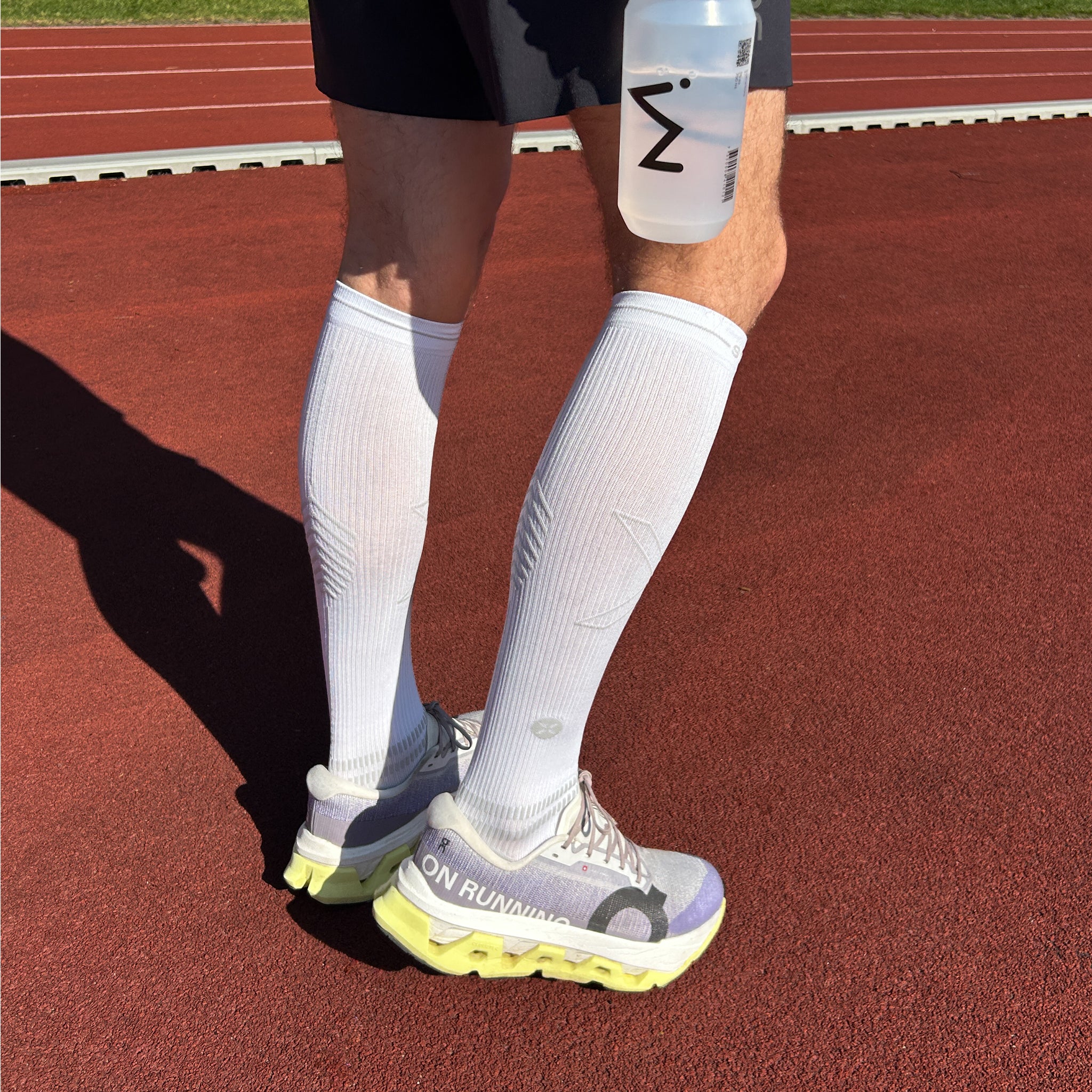 Running Socks Men | White / Grey - Image 4