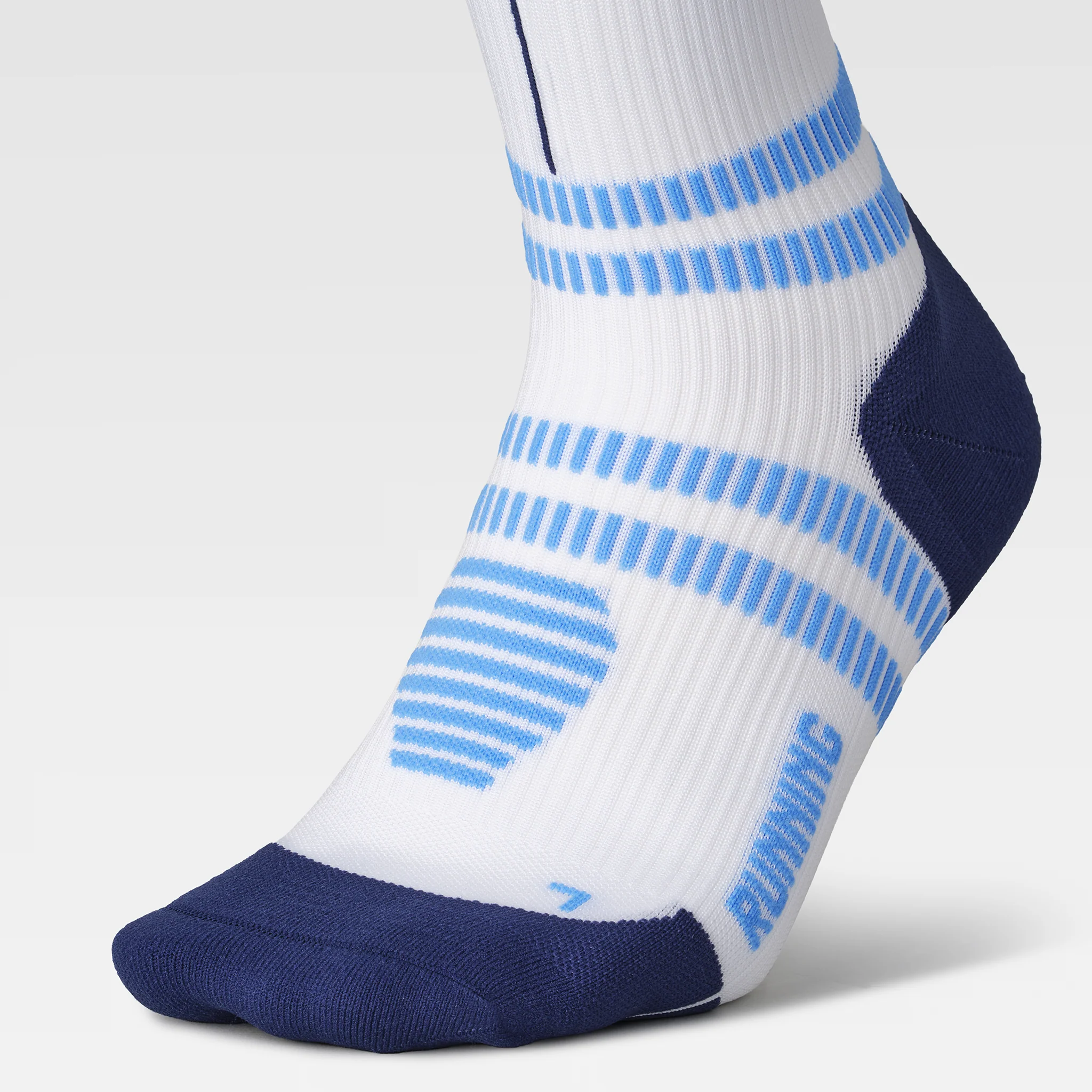 Running Socks Men | White / LightBlue - Image 5