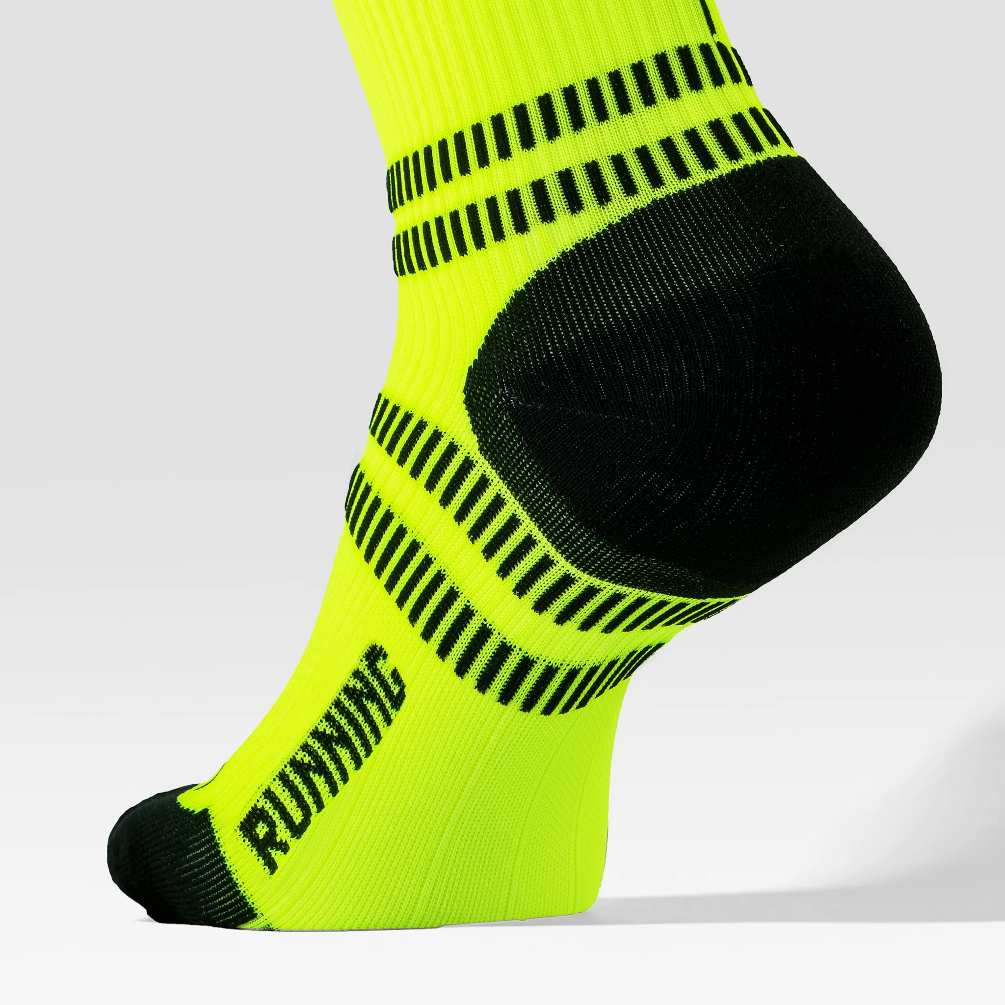 Running Socks Men | Yellow Fluo / Black - Image 5