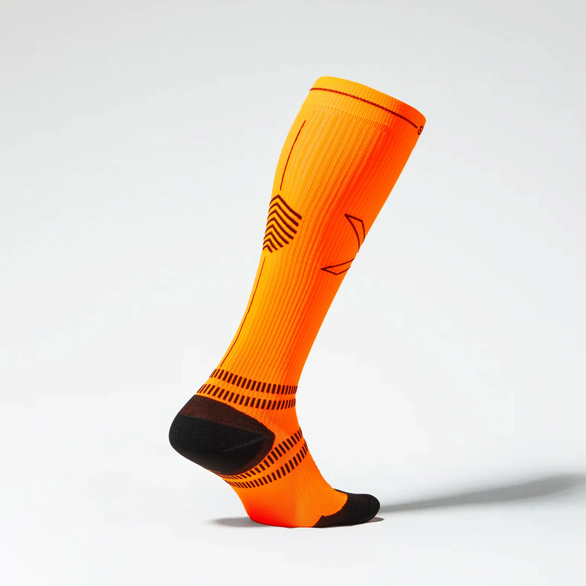 Running Socks Women | Orange Fluo / Black - Image 3