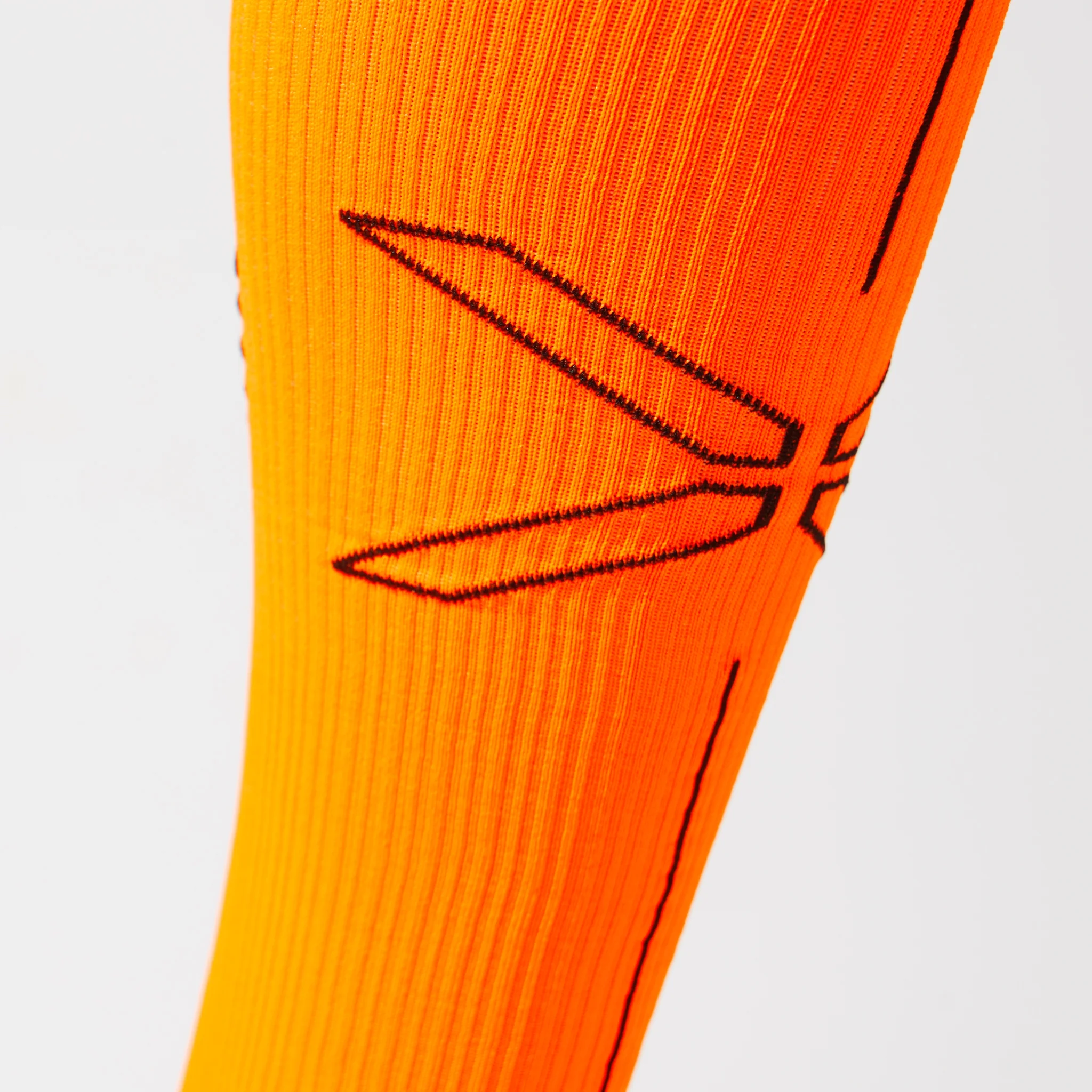 Running Socks Women | Orange Fluo / Black - Image 4