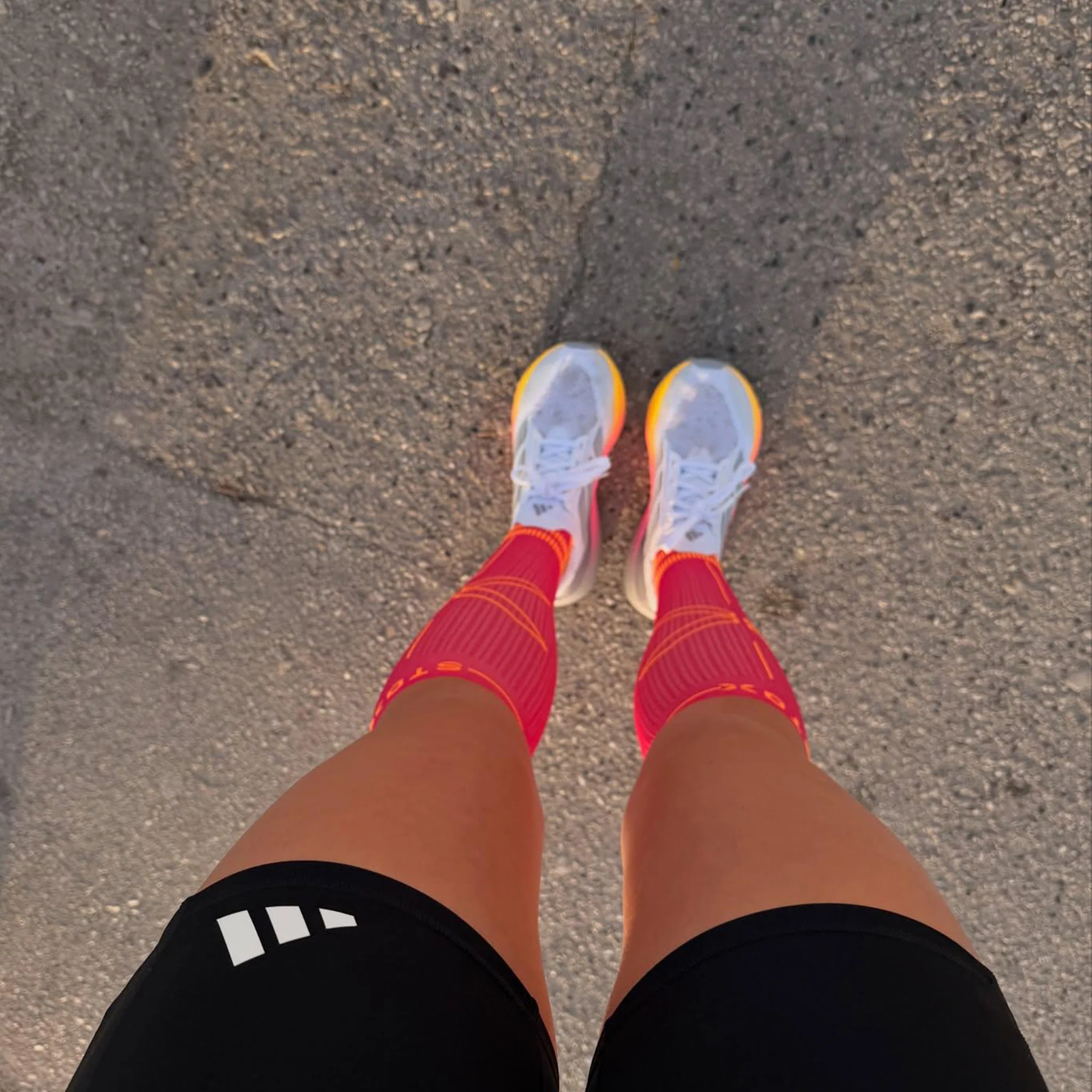 Running Socks Women | Pink Fluo / Orange - Image 4