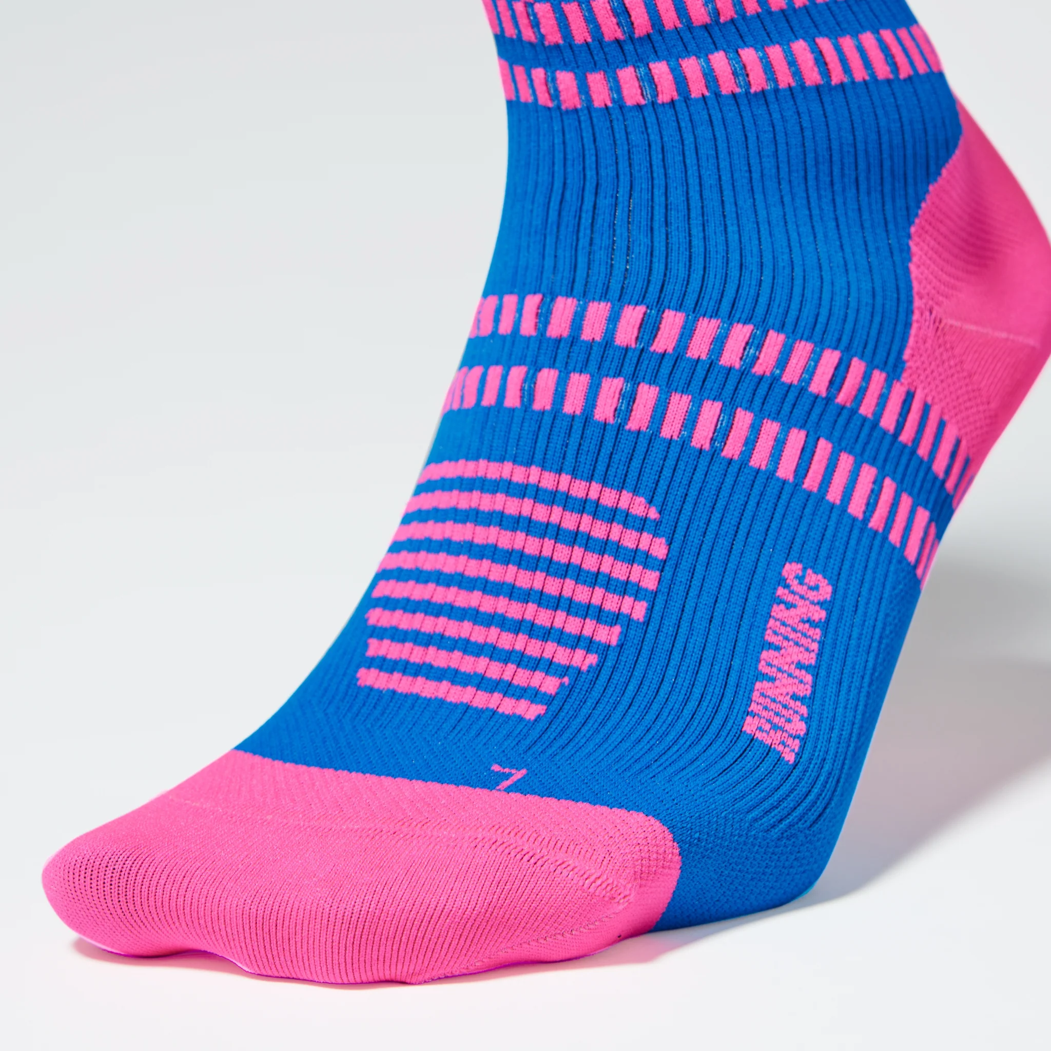 Ultralight Running Socks Women | Blue / Pink Fluo - Image 5