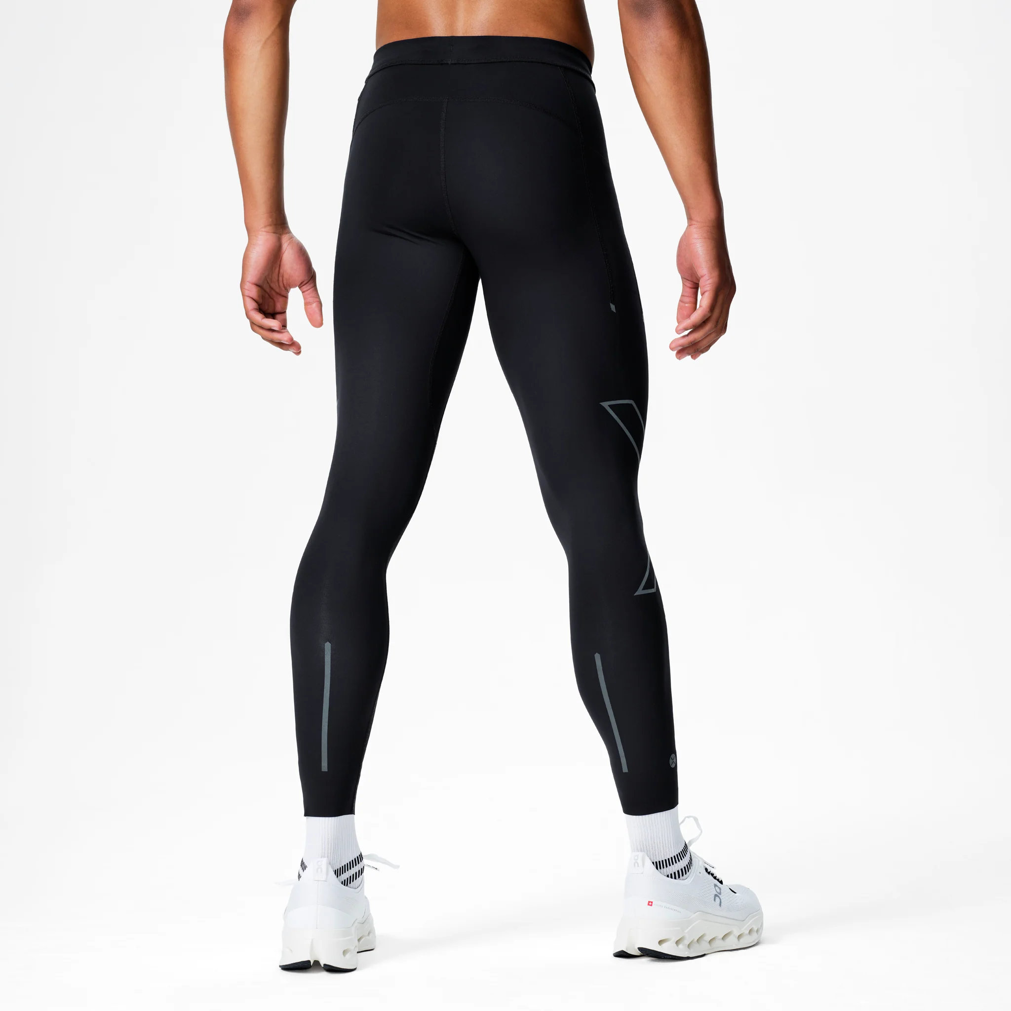Running Tights Men | Black / Light Grey - Image 3