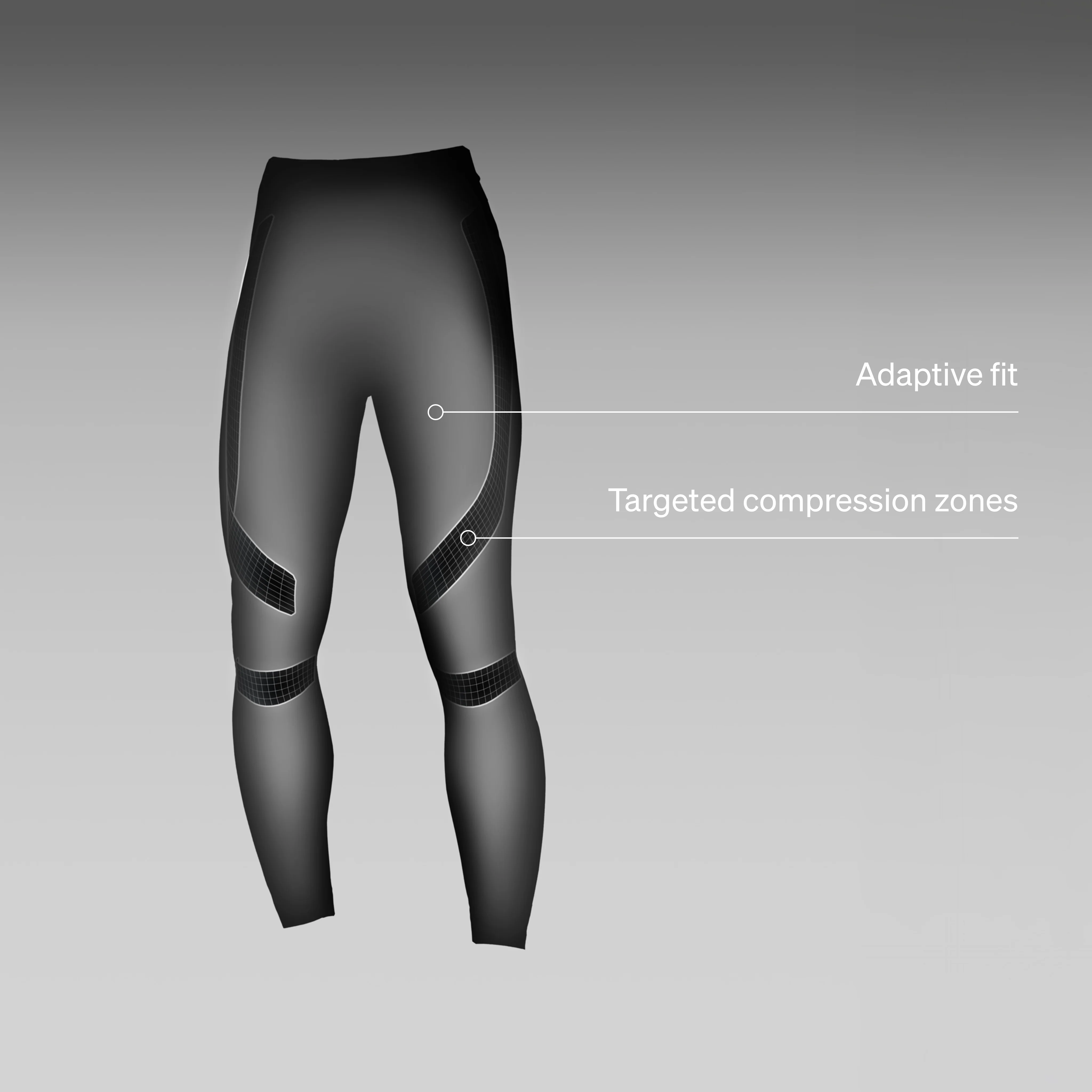 Running Tights Women | Black / Light Grey - Image 5