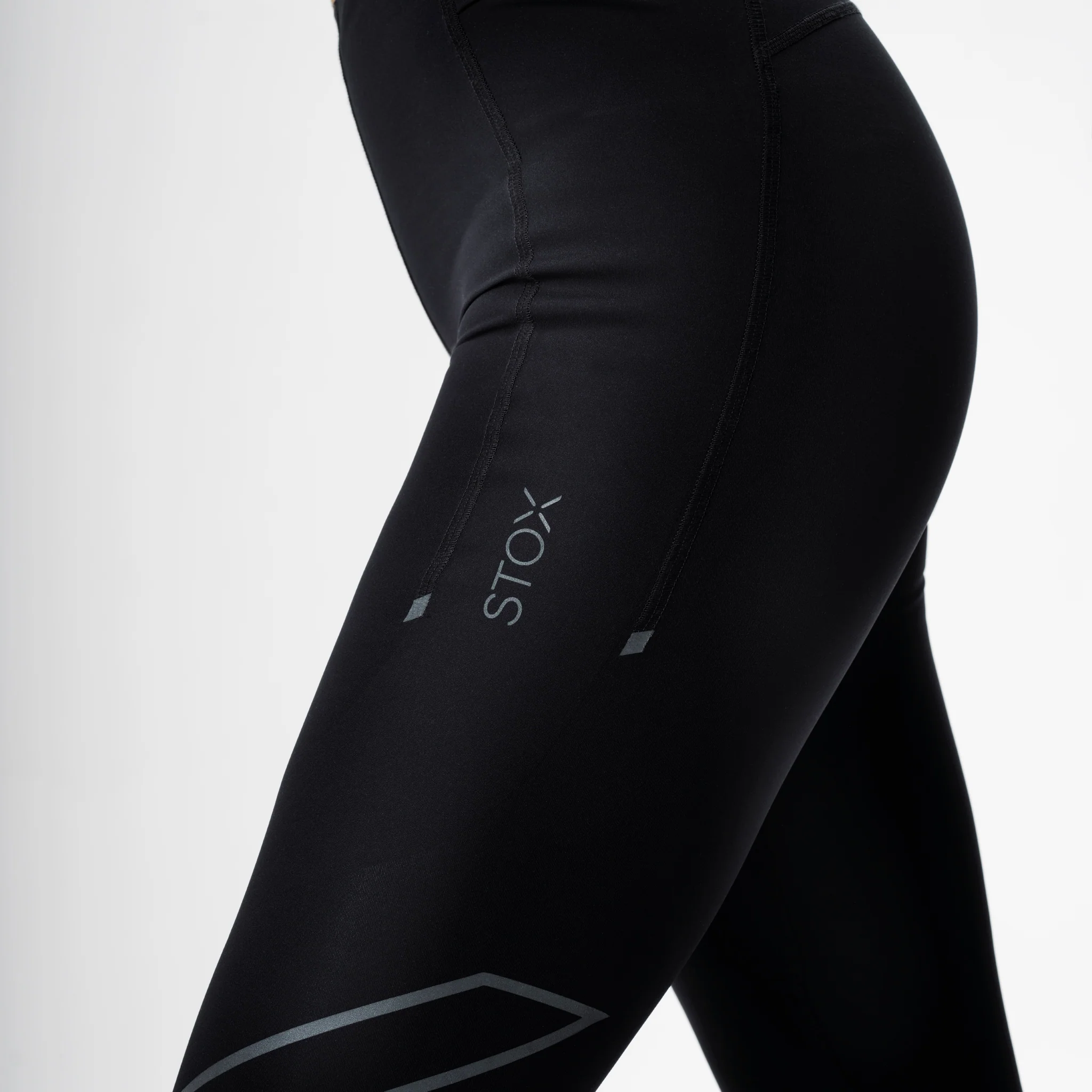 Running Tights Women | Black / Light Grey - Image 6