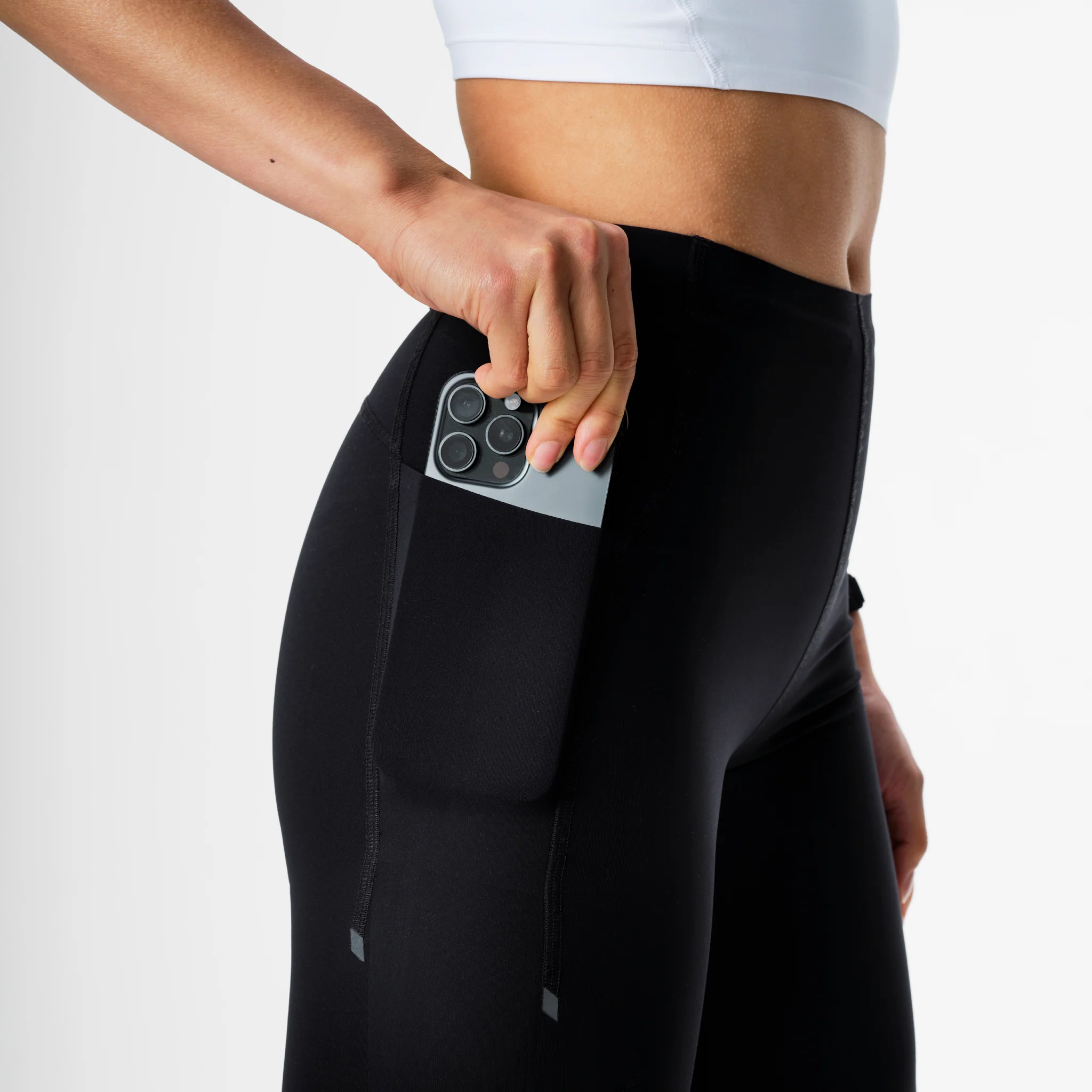 Running Tights Women | Black / Light Grey - Image 7