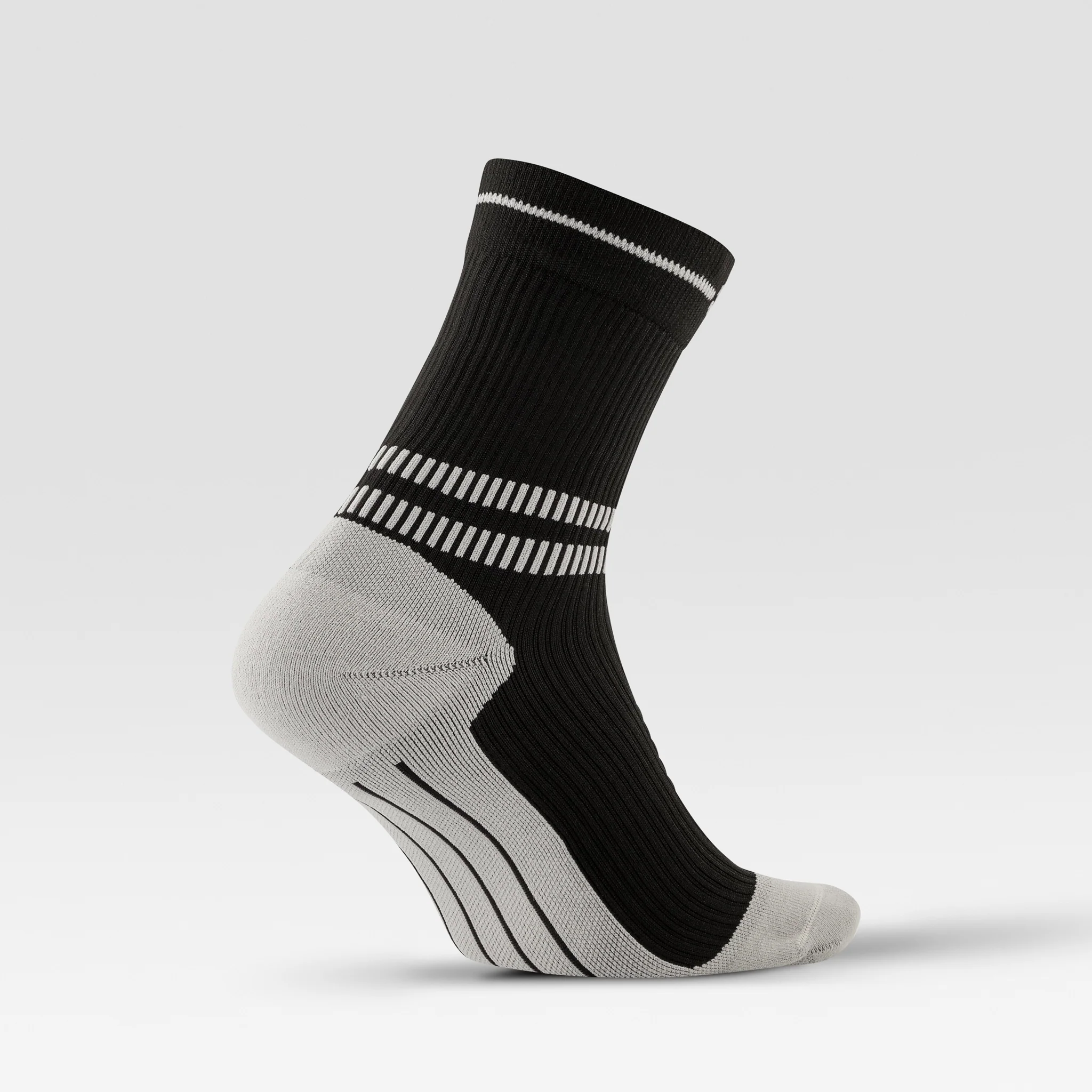Sports Ankle Socks Men | Black / Light Grey - Image 3