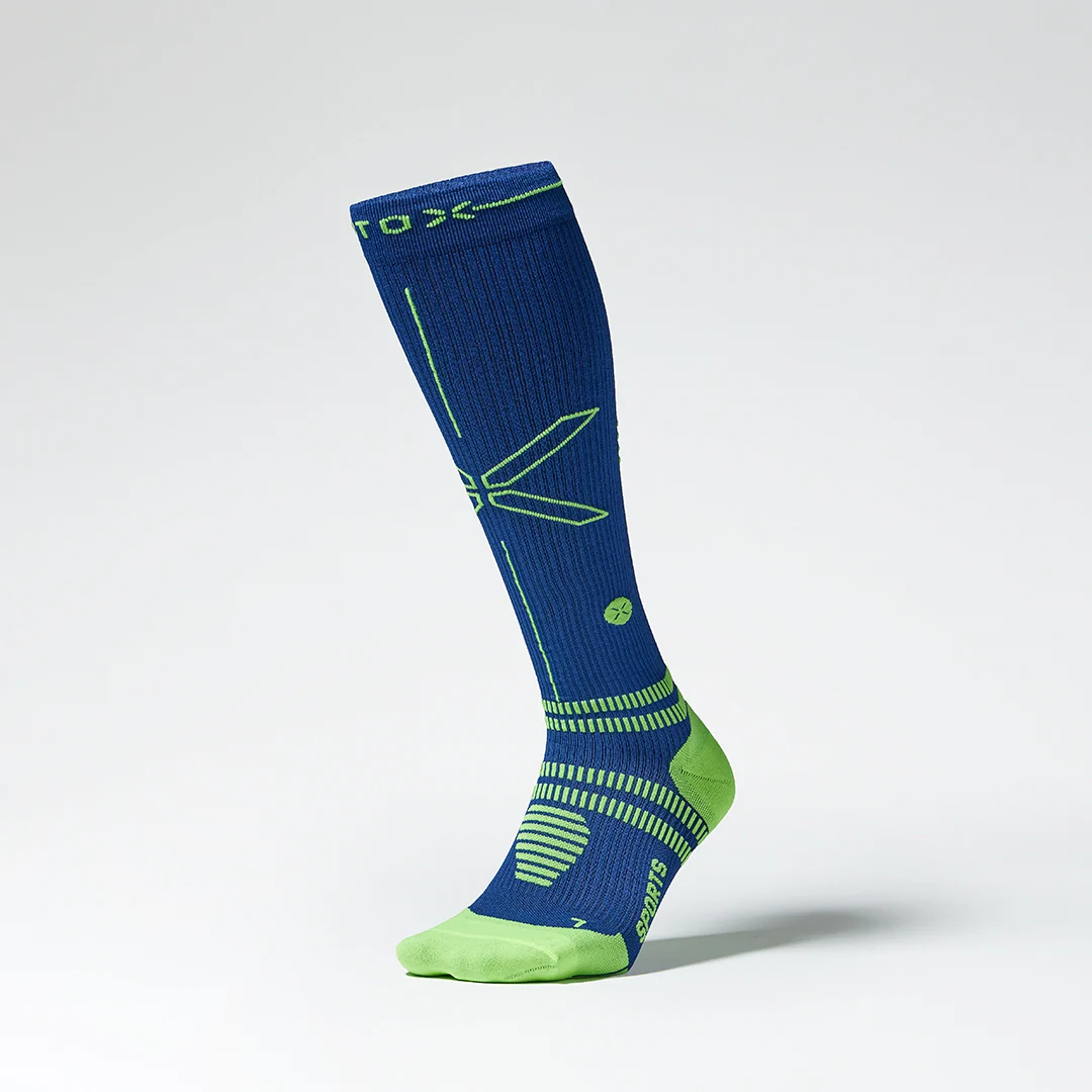 Sports Socks Men | Dark Blue / Yellow